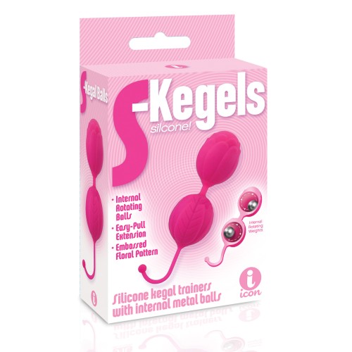 The 9's S-Kegels Silicone Balls Pink