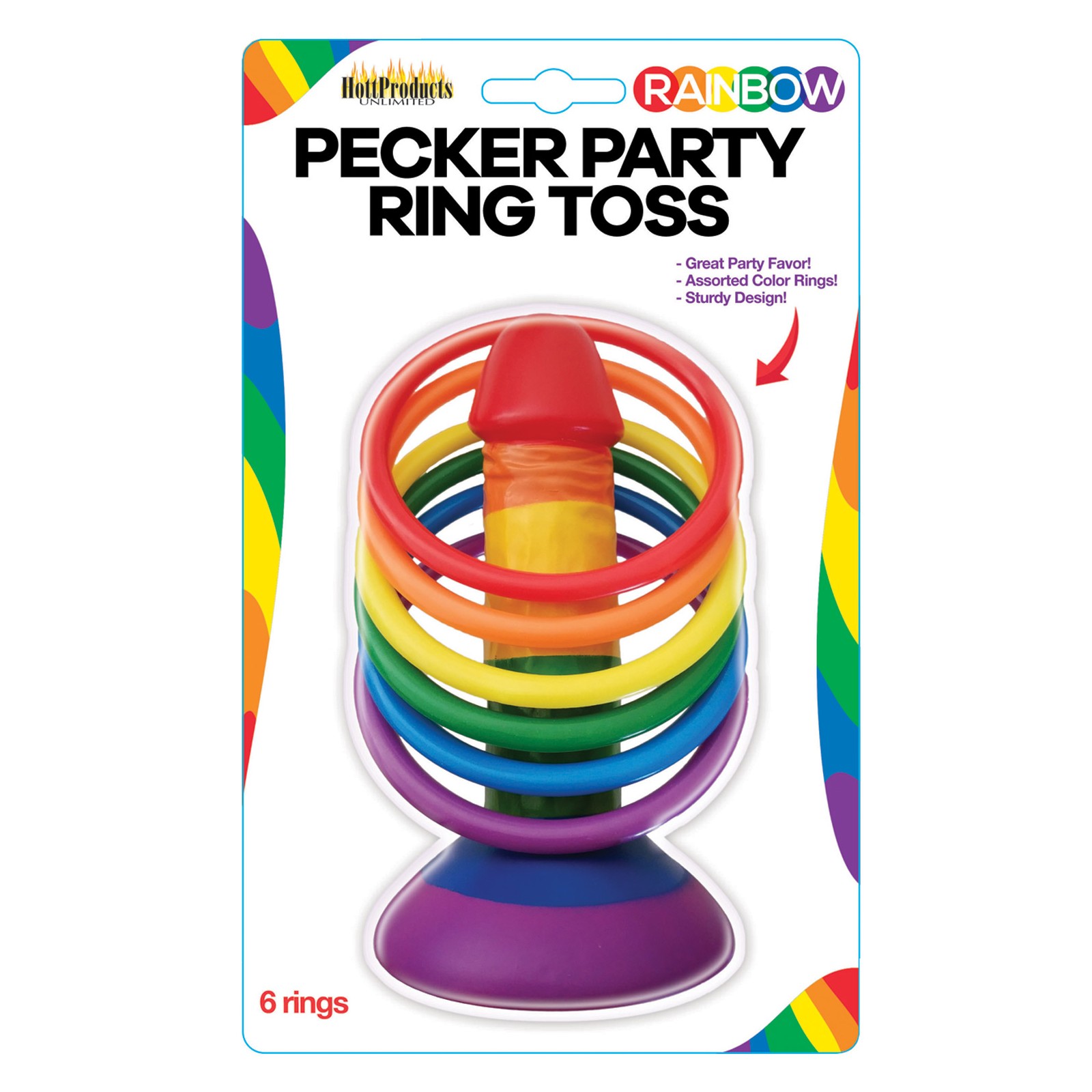 Juego de Lanzamiento de Aros Pecker - Diversión para Tu Fiesta Juego de Lanzamiento de Aros Pecker - Diversión para Tu Fiesta
