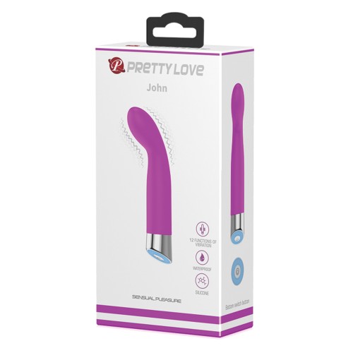 Vibrador Mini G-Spot Pretty Love John con 12 Funciones de Vibración
