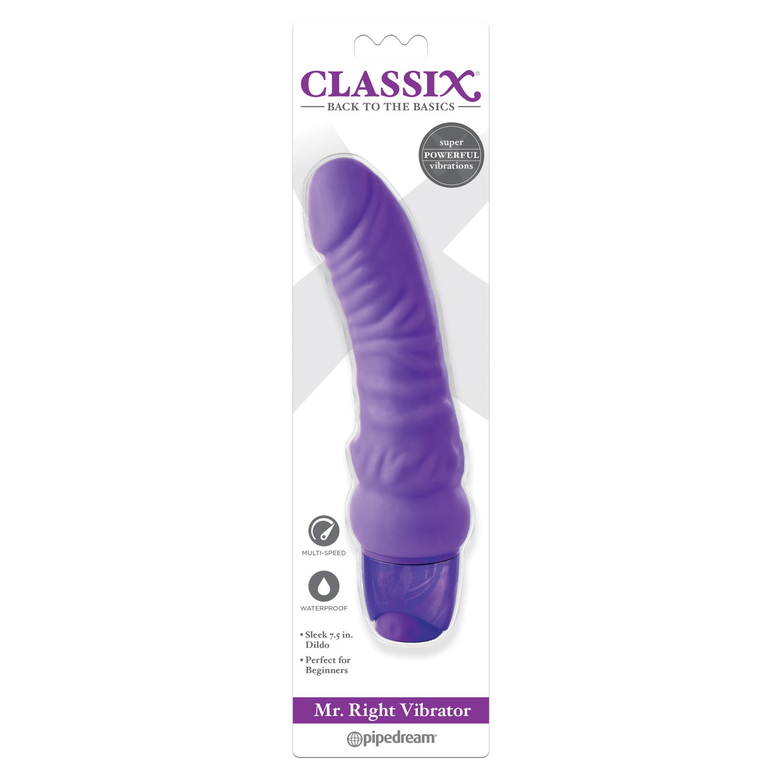 Classix Mr Right Vibrator - Purple Classix Mr Right Vibrator - Purple