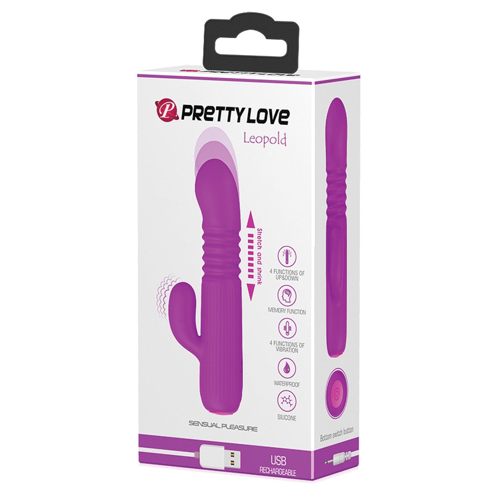 Pretty Love Leopold Mini Thruster Vibe Fuchsia Pretty Love Leopold Mini Thruster Vibe Fuchsia