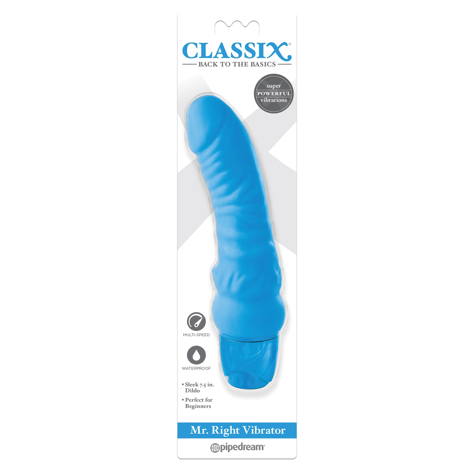 Classix Mr Right Vibrator - Blue Classix Mr Right Vibrator - Blue