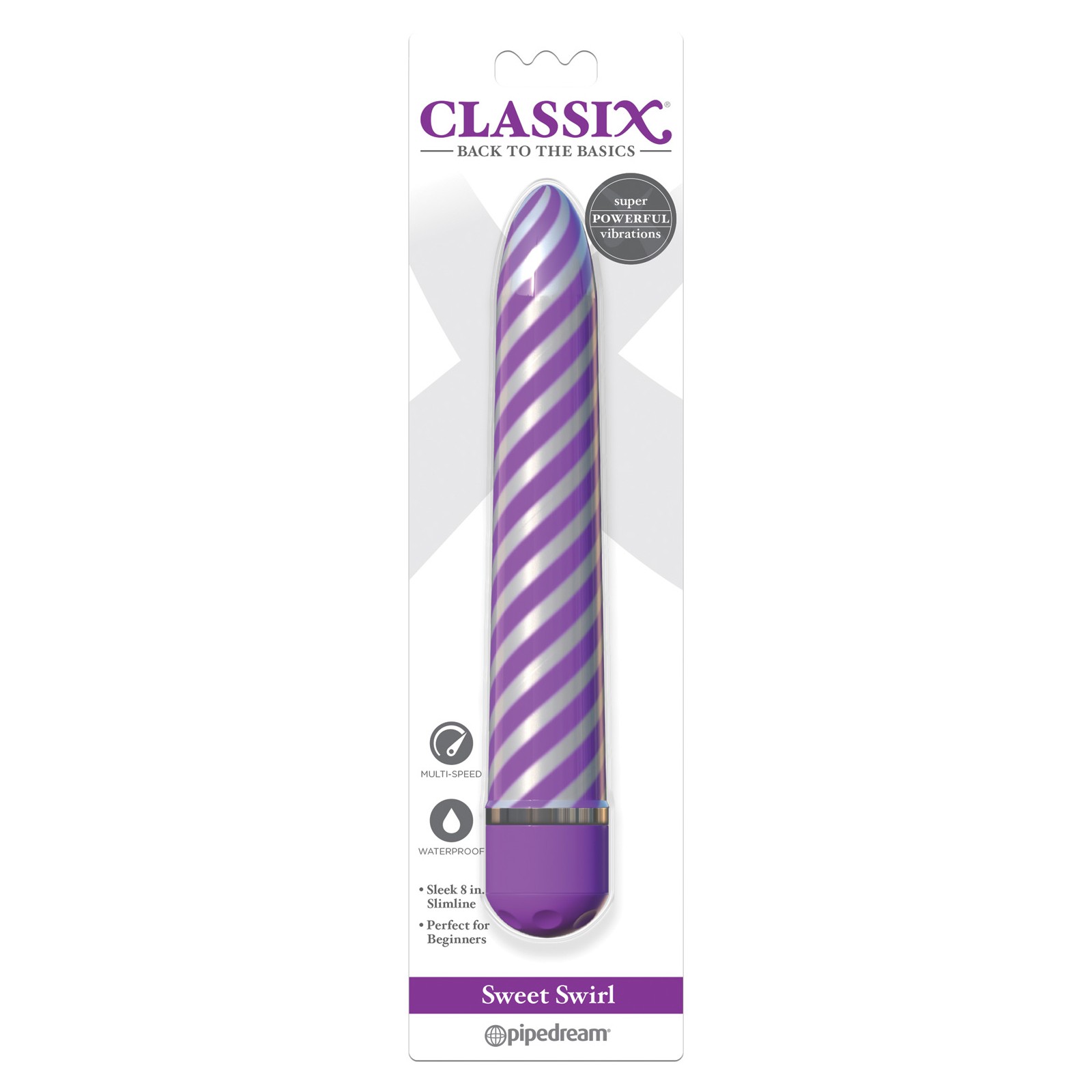 Classix Sweet Swirl Vibrator Purple Classix Sweet Swirl Vibrator Purple
