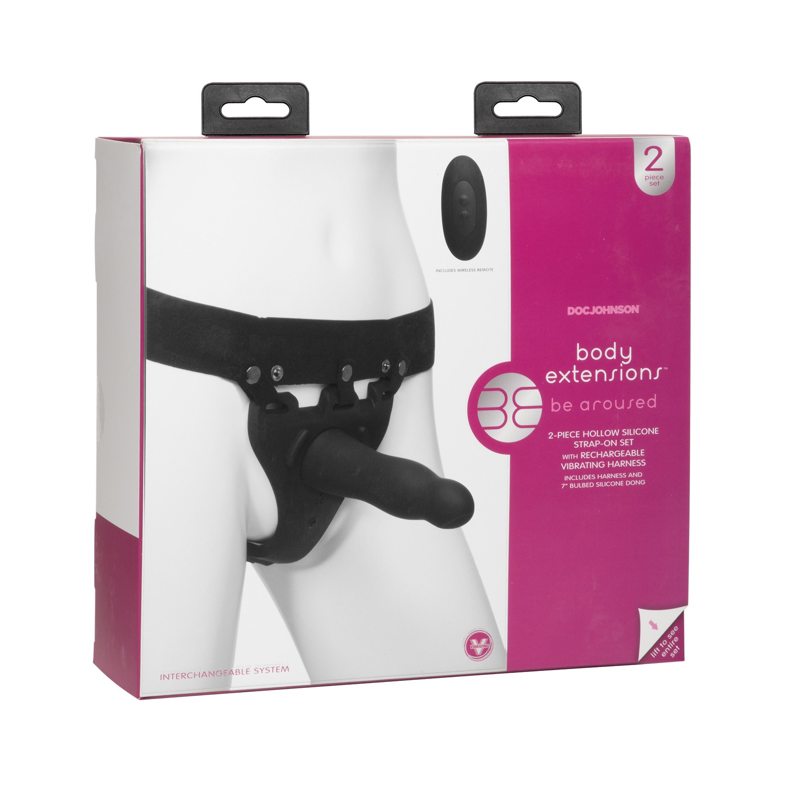 Conjunto Strap On Vibrante Body Extensions Negro Conjunto Strap On Vibrante Body Extensions Negro