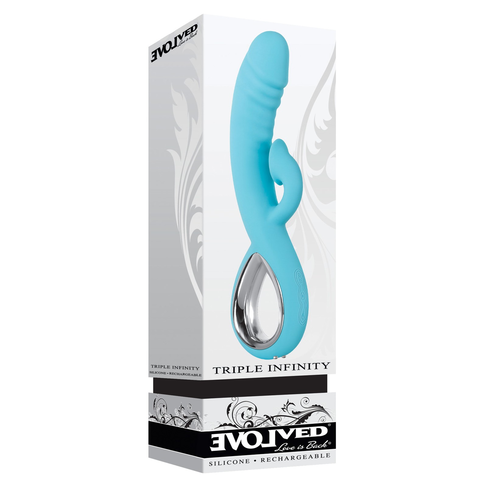 Evolved Triple Infinity Verde Aqua - Juguete de Placer Único Evolved Triple Infinity Verde Aqua - Juguete de Placer Único
