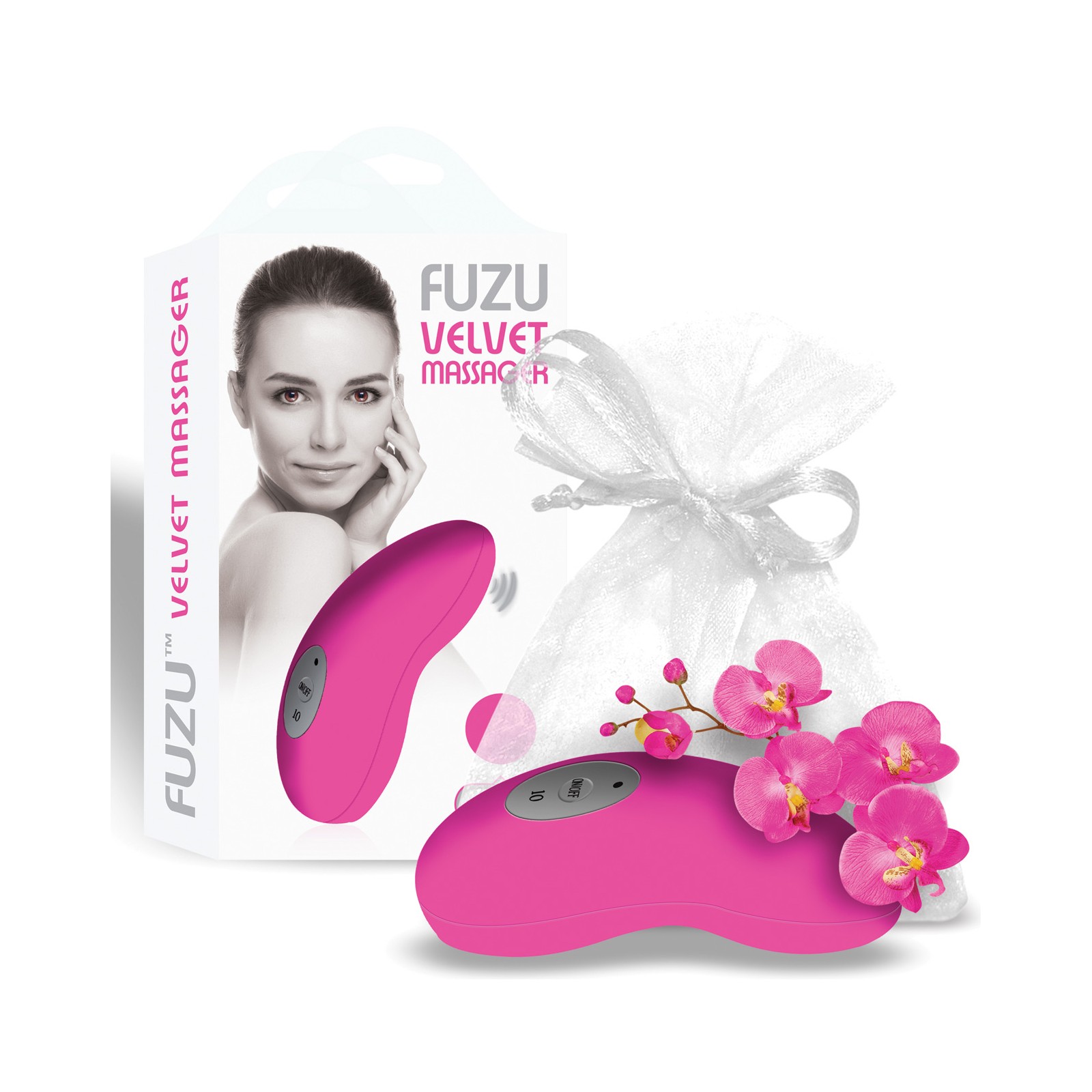 Fuzu Velvet Massager - Neon Pink Relaxation Fuzu Velvet Massager - Neon Pink Relaxation
