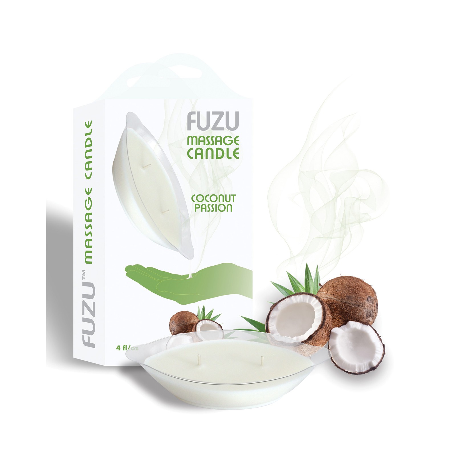 Vela de Masaje Fuzu - 4 oz Pasión de Coco Vela de Masaje Fuzu - 4 oz Pasión de Coco