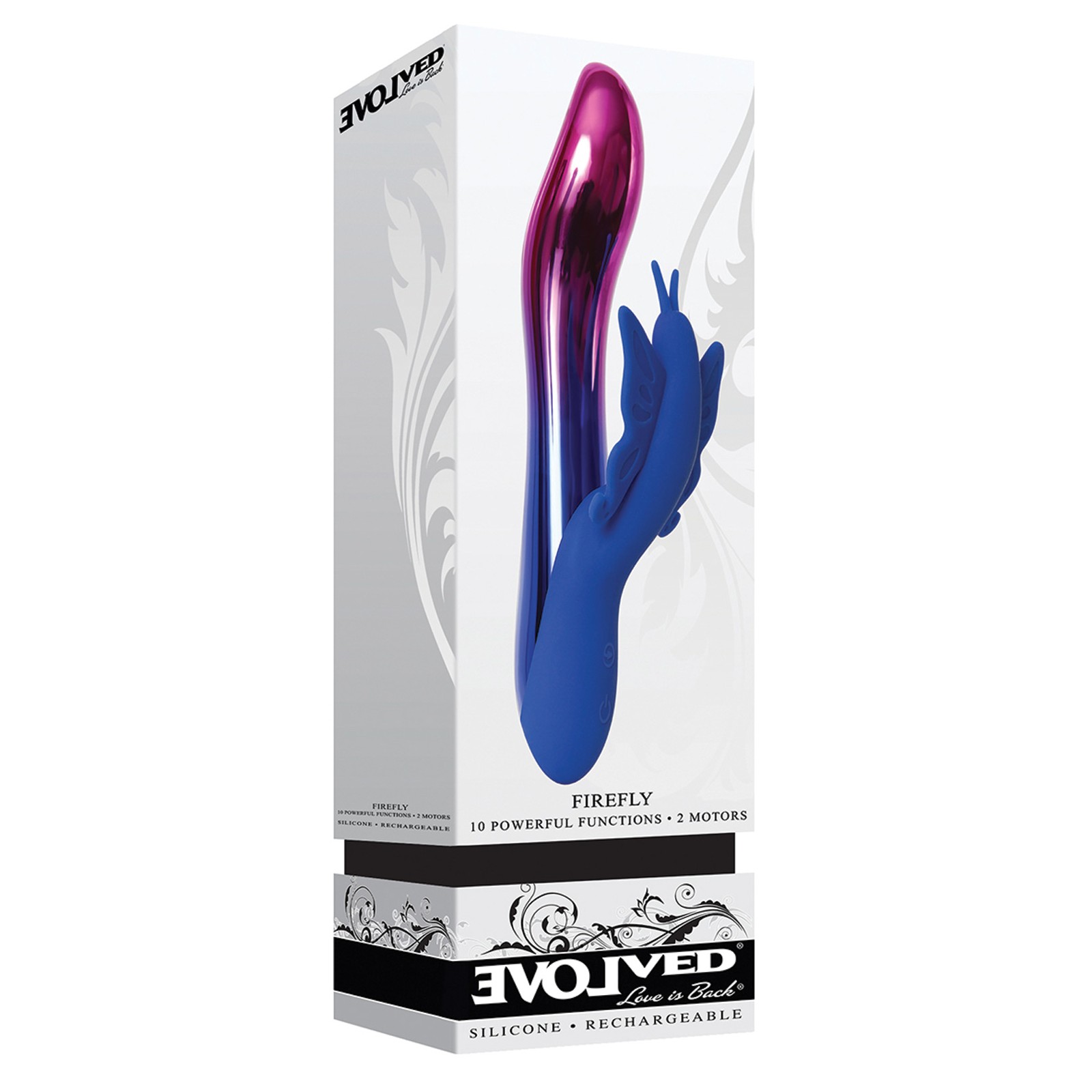 Vibrador Evolved Firefly Doble Estimulación en Azul Vibrador Evolved Firefly Doble Estimulación en Azul