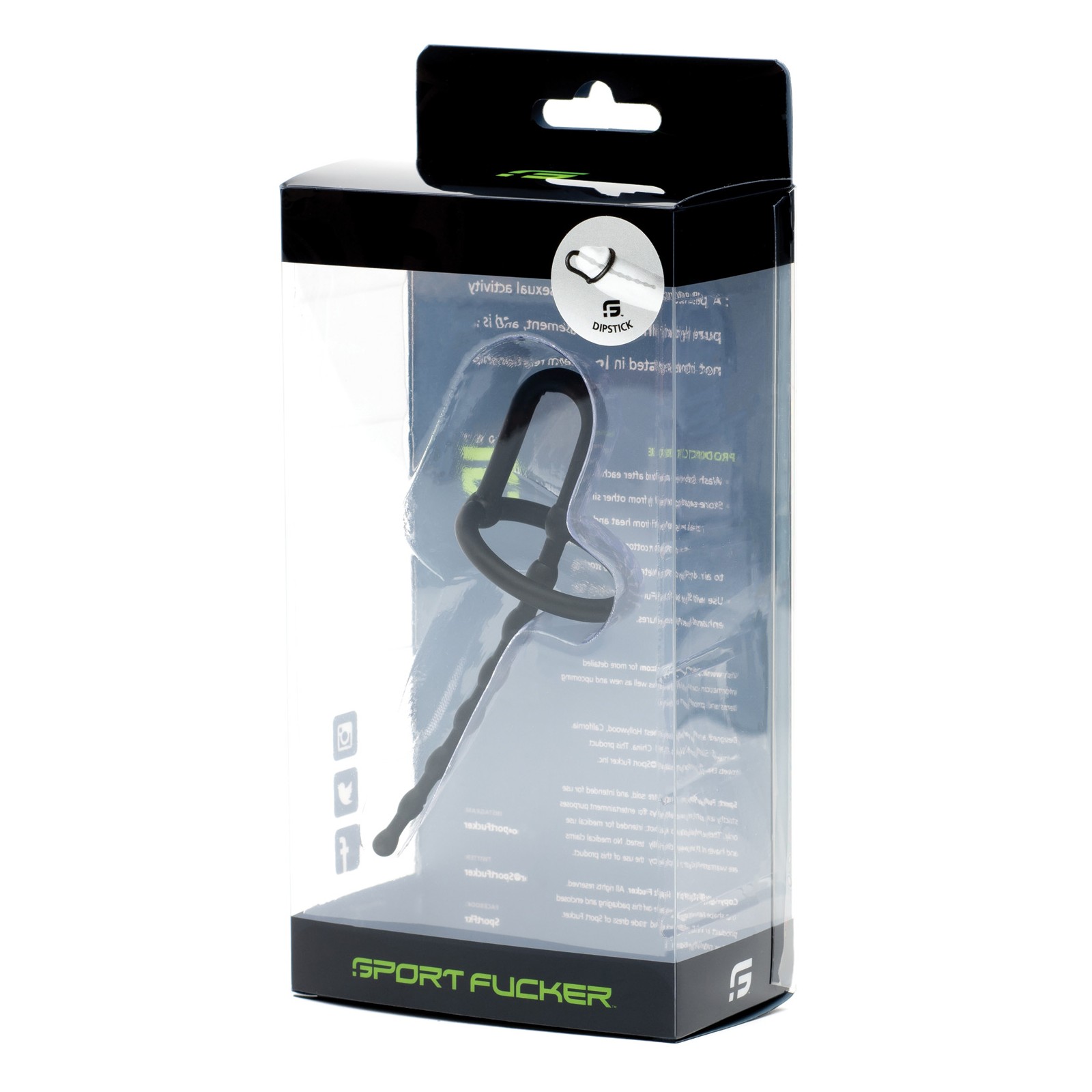 Sport Fucker Dipstick Negro para Placer Sensacional Sport Fucker Dipstick Negro para Placer Sensacional