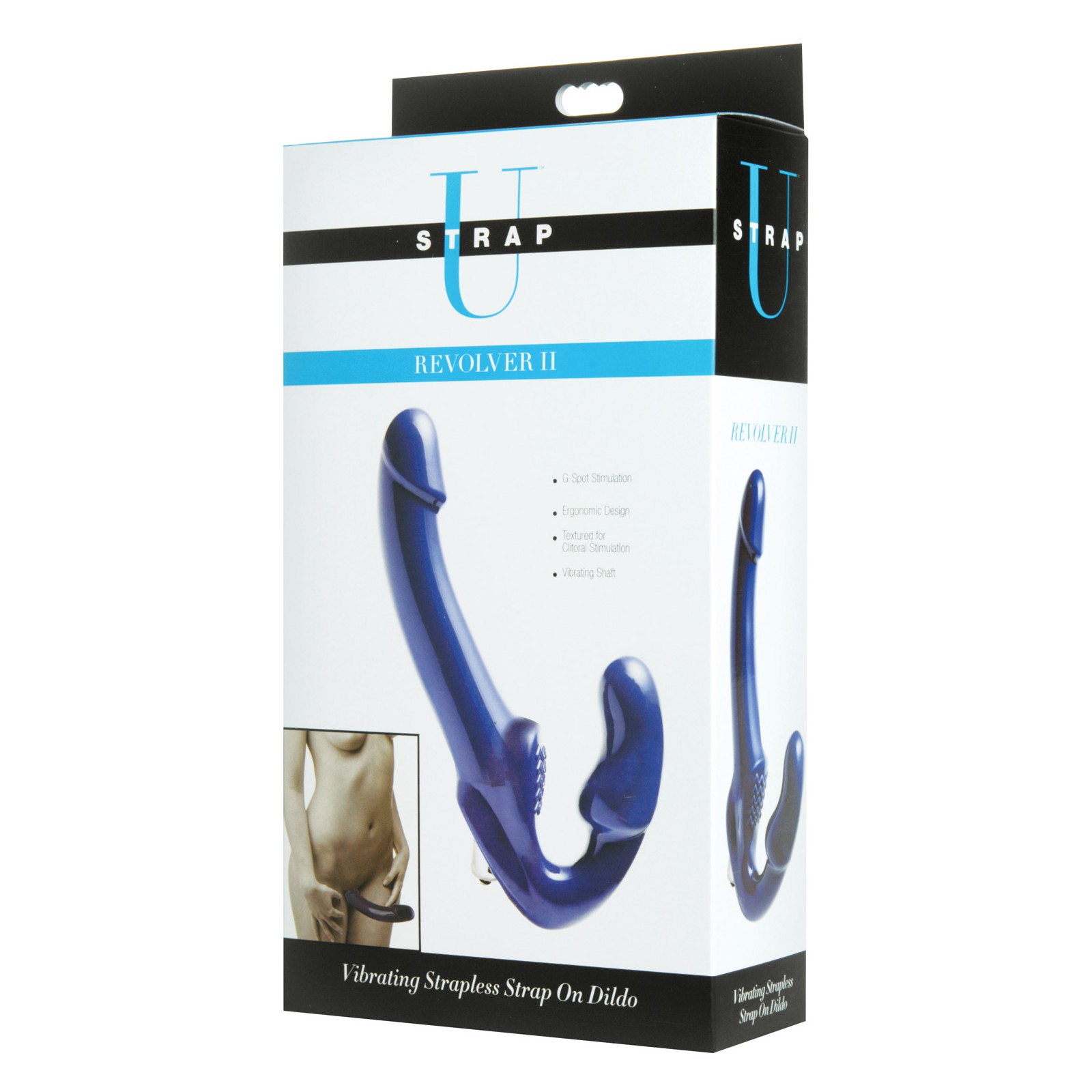 Revolver II Strapless G-Spot Dildo Blue Revolver II Strapless G-Spot Dildo Blue
