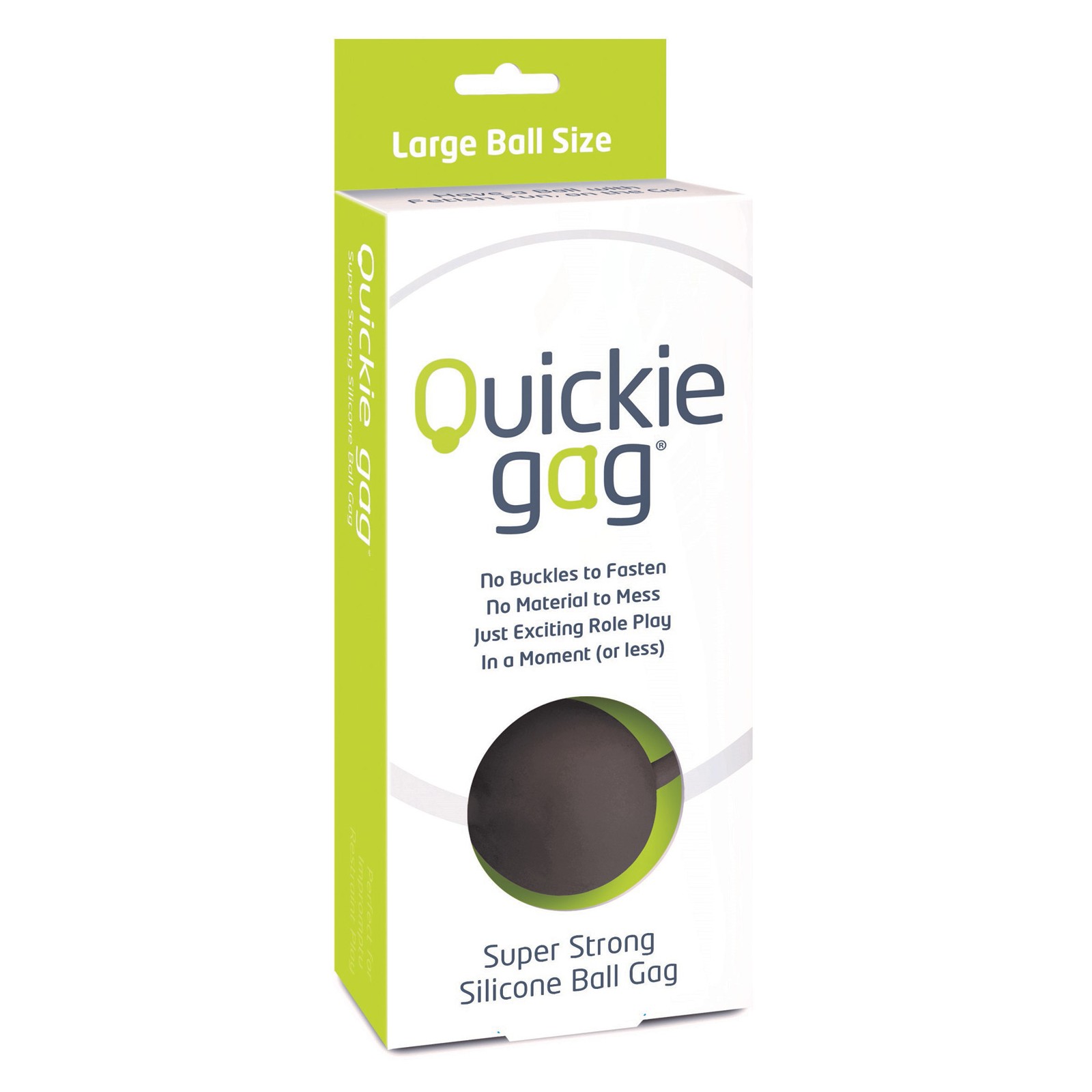 Quickie Ball Gag Large - Black Quickie Ball Gag Large - Black