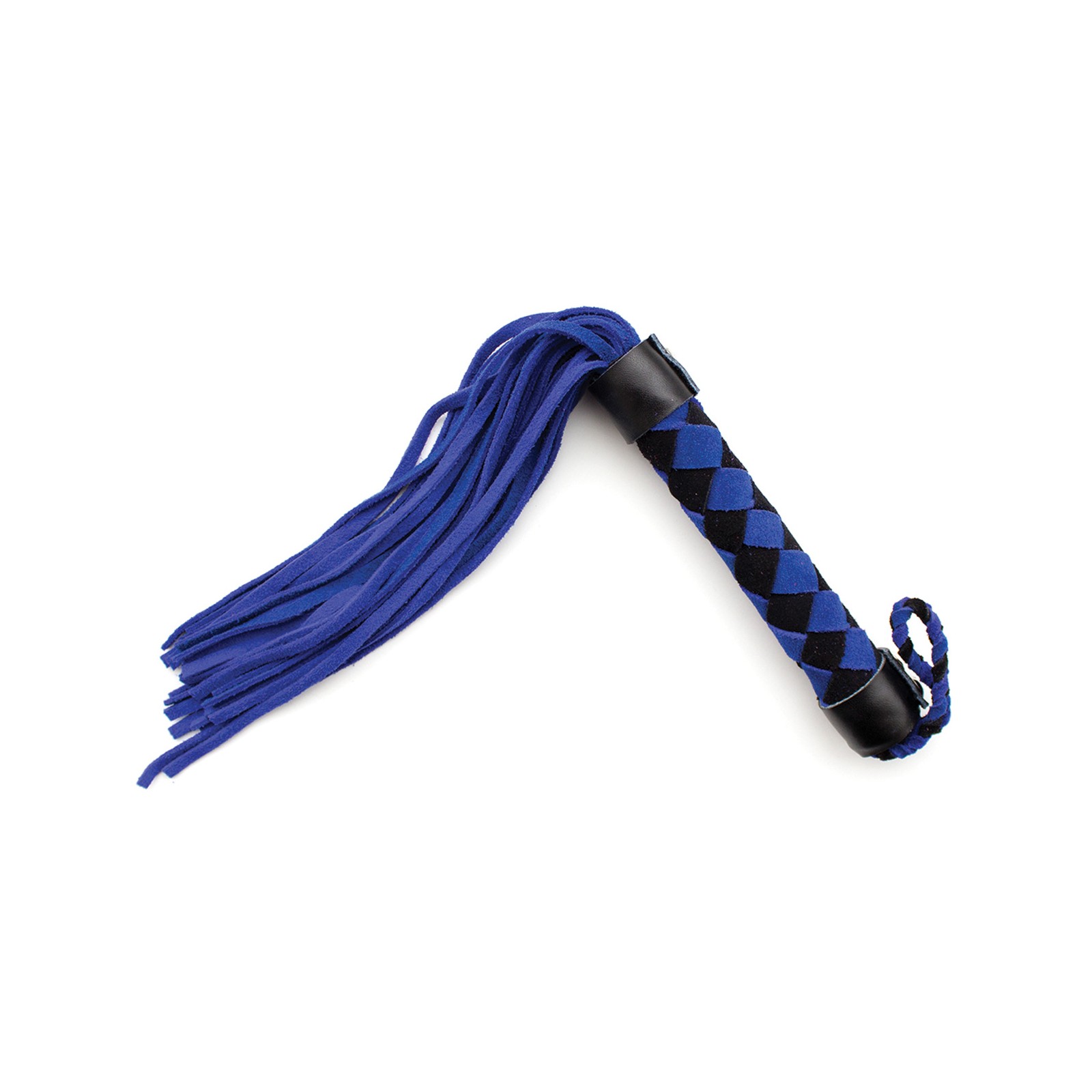 Plesur 15-Inch Leather Flogger - Blue Plesur 15-Inch Leather Flogger - Blue