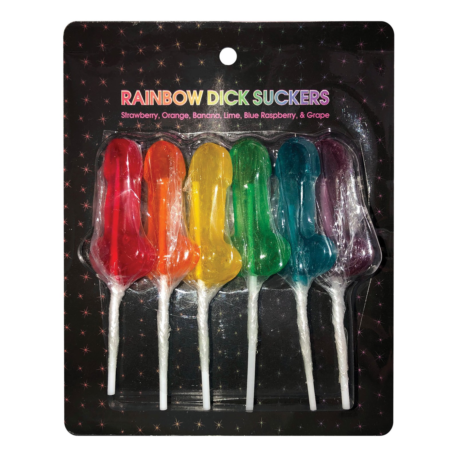 Rainbow Dick Suckers Pack of 6 Rainbow Dick Suckers Pack of 6