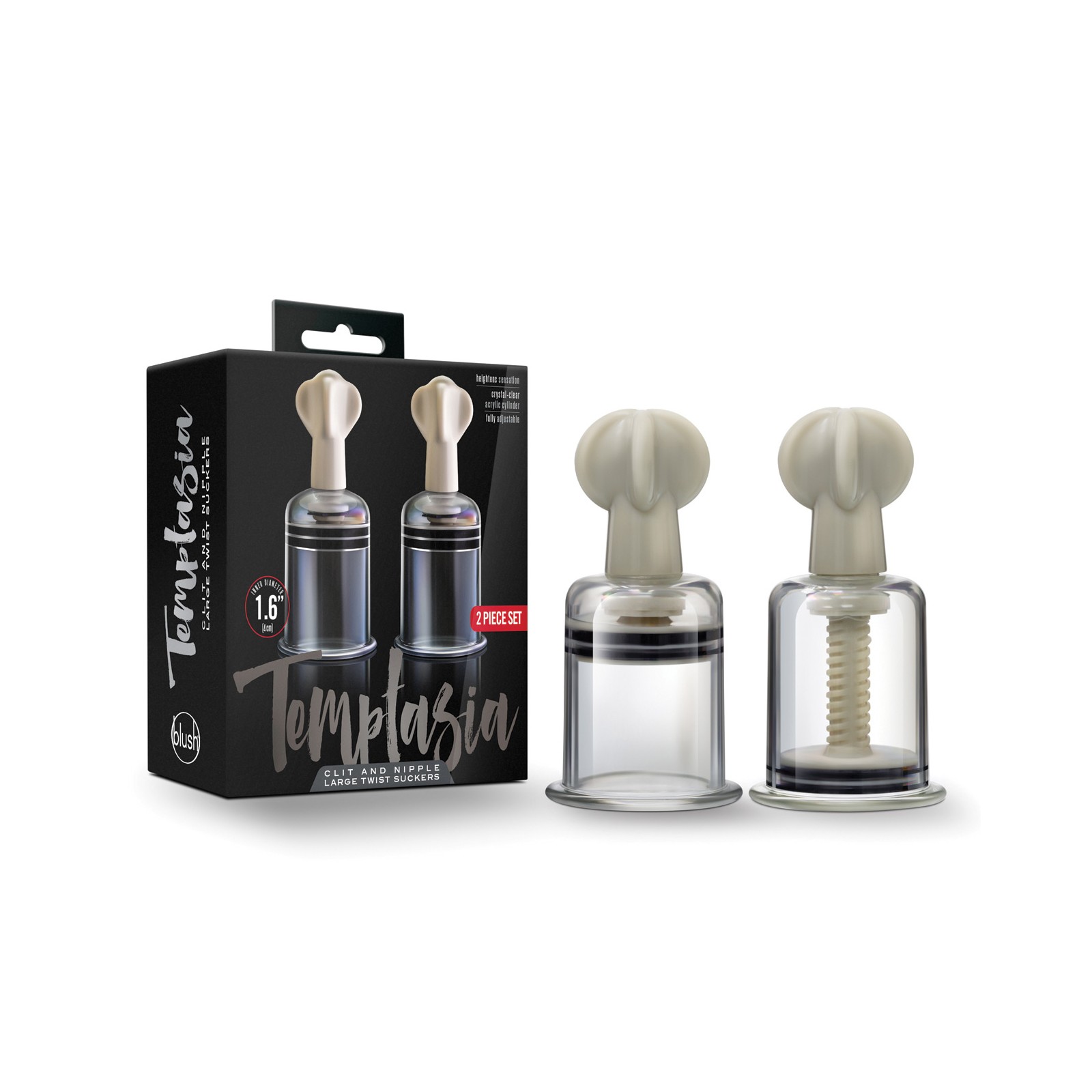 Blush Temptasia Clit & Nipple Large Suckers Blush Temptasia Clit & Nipple Large Suckers