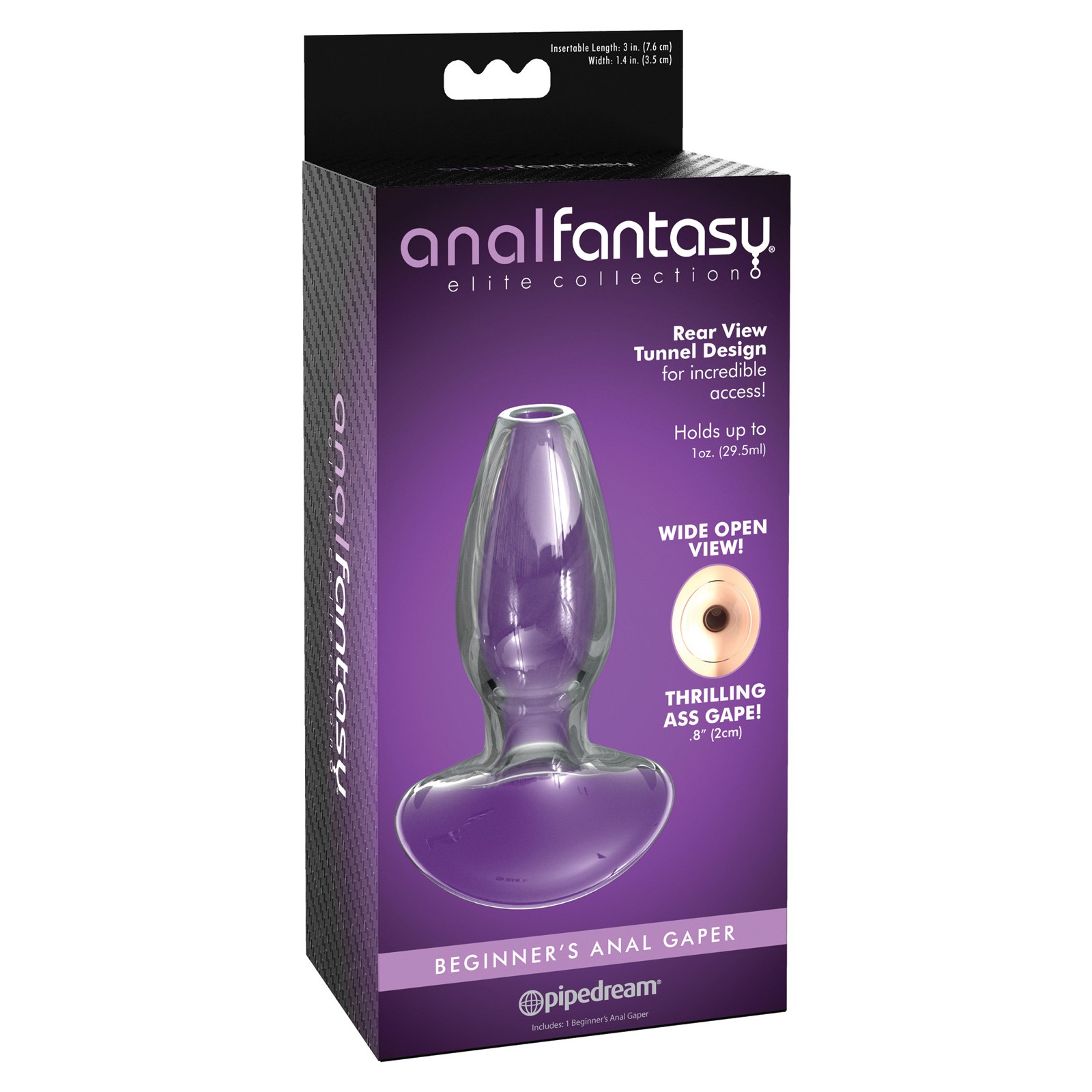 Gaper de Vidrio Fantasy Anal para Principiantes Transparente Gaper de Vidrio Fantasy Anal para Principiantes Transparente
