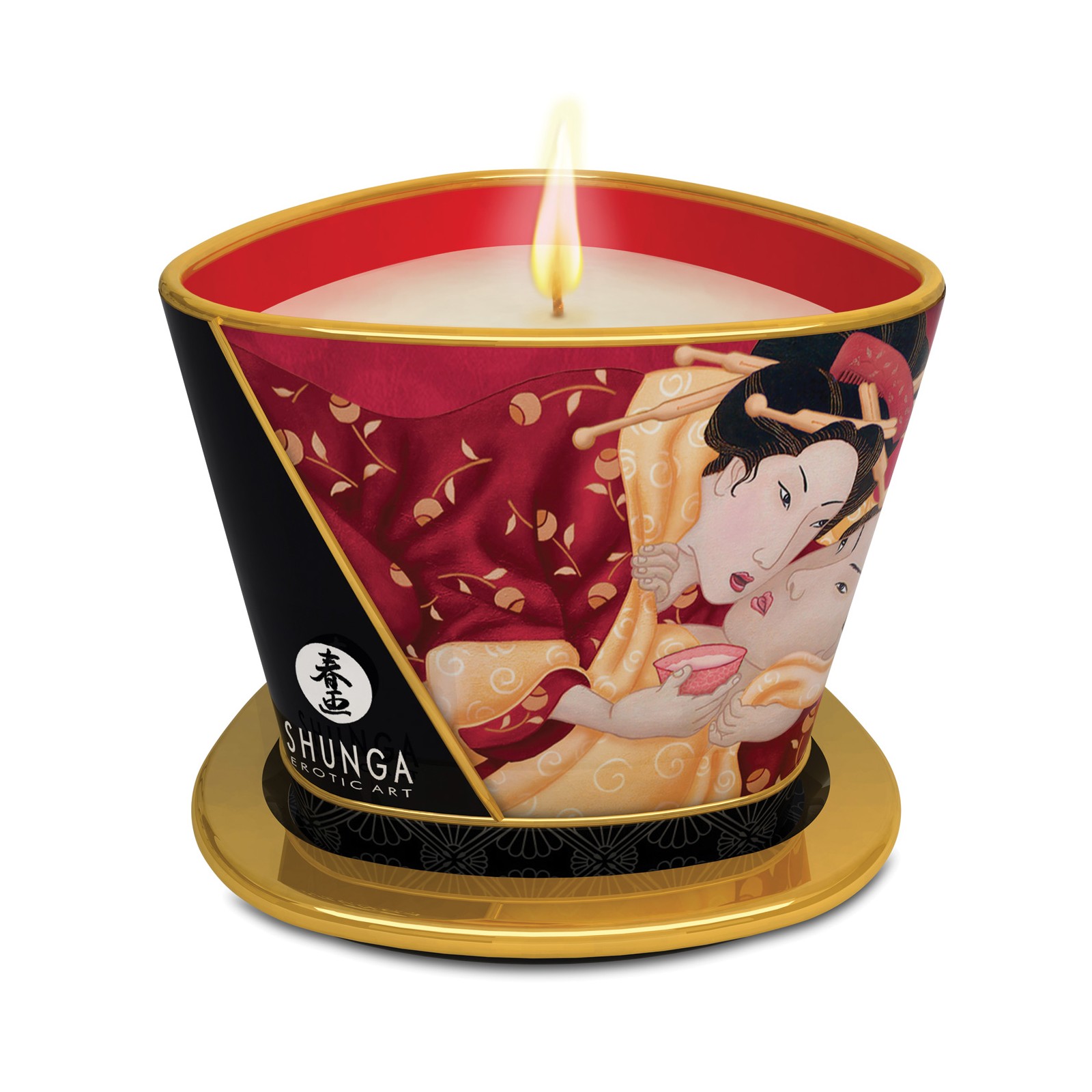 Shunga Romance Massage Candle Strawberry Wine 5.7 oz Shunga Romance Massage Candle Strawberry Wine 5.7 oz
