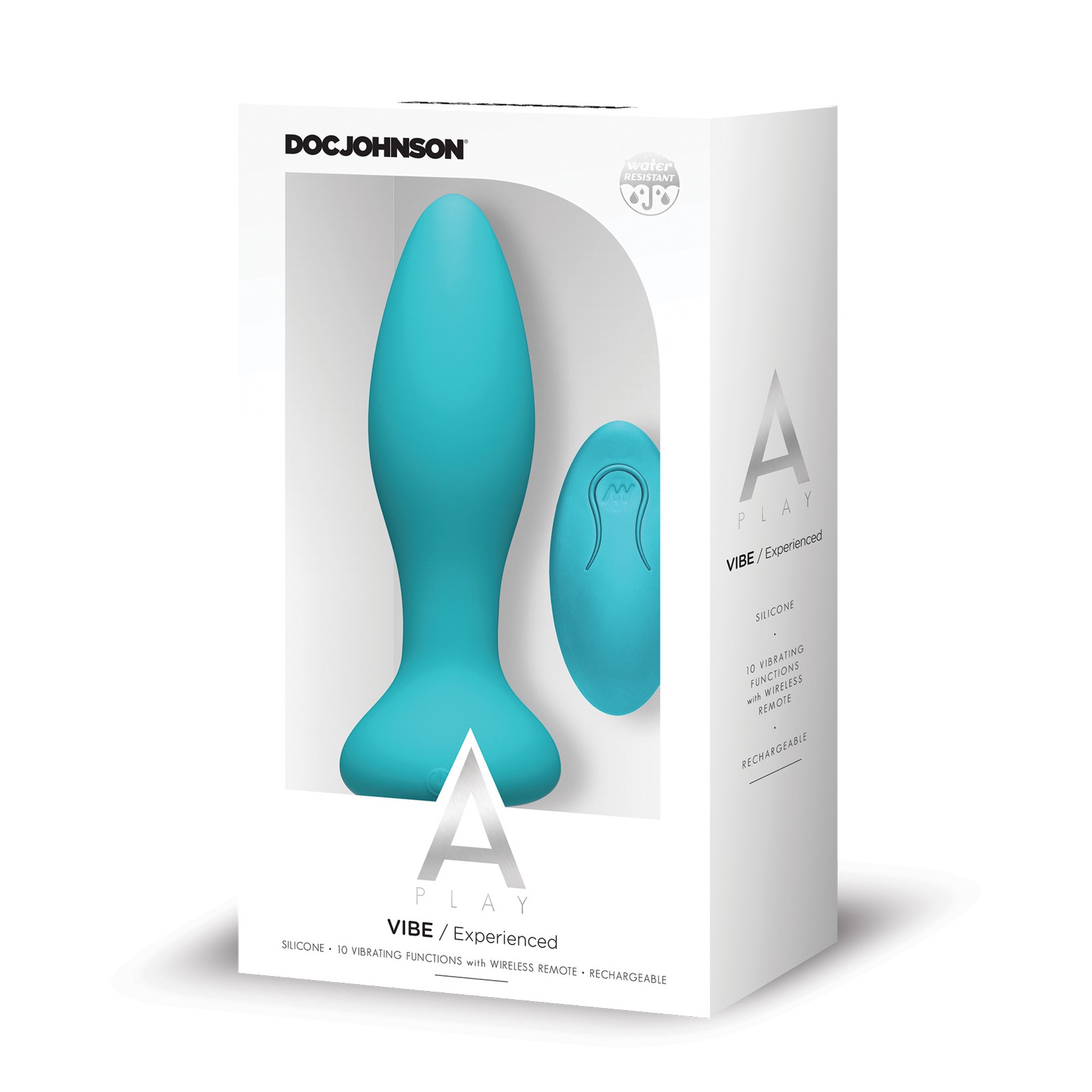 A Play Rechargeable Silicone Anal Plug with Remote Teal A Play Rechargeable Silicone Anal Plug with Remote Teal