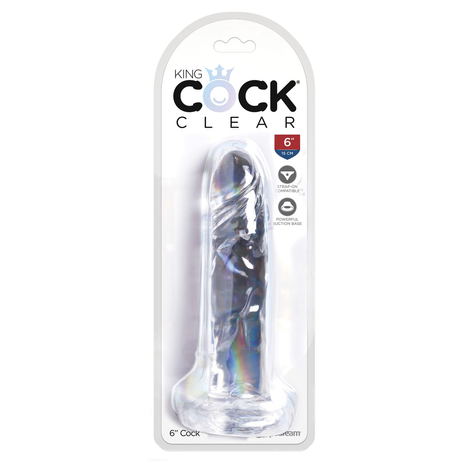 King Cock Clear 6" Dildo for Realistic Pleasure King Cock Clear 6" Dildo for Realistic Pleasure