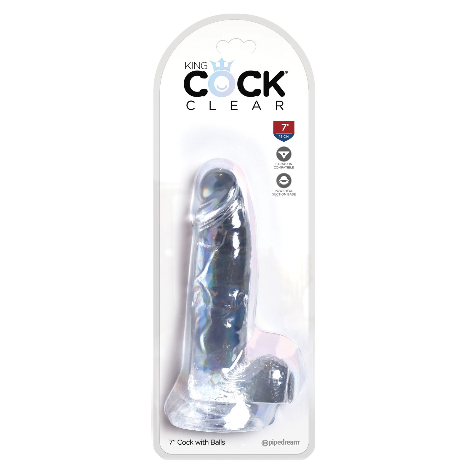 King Cock Clear 7" Cock with Balls King Cock Clear 7" Cock with Balls