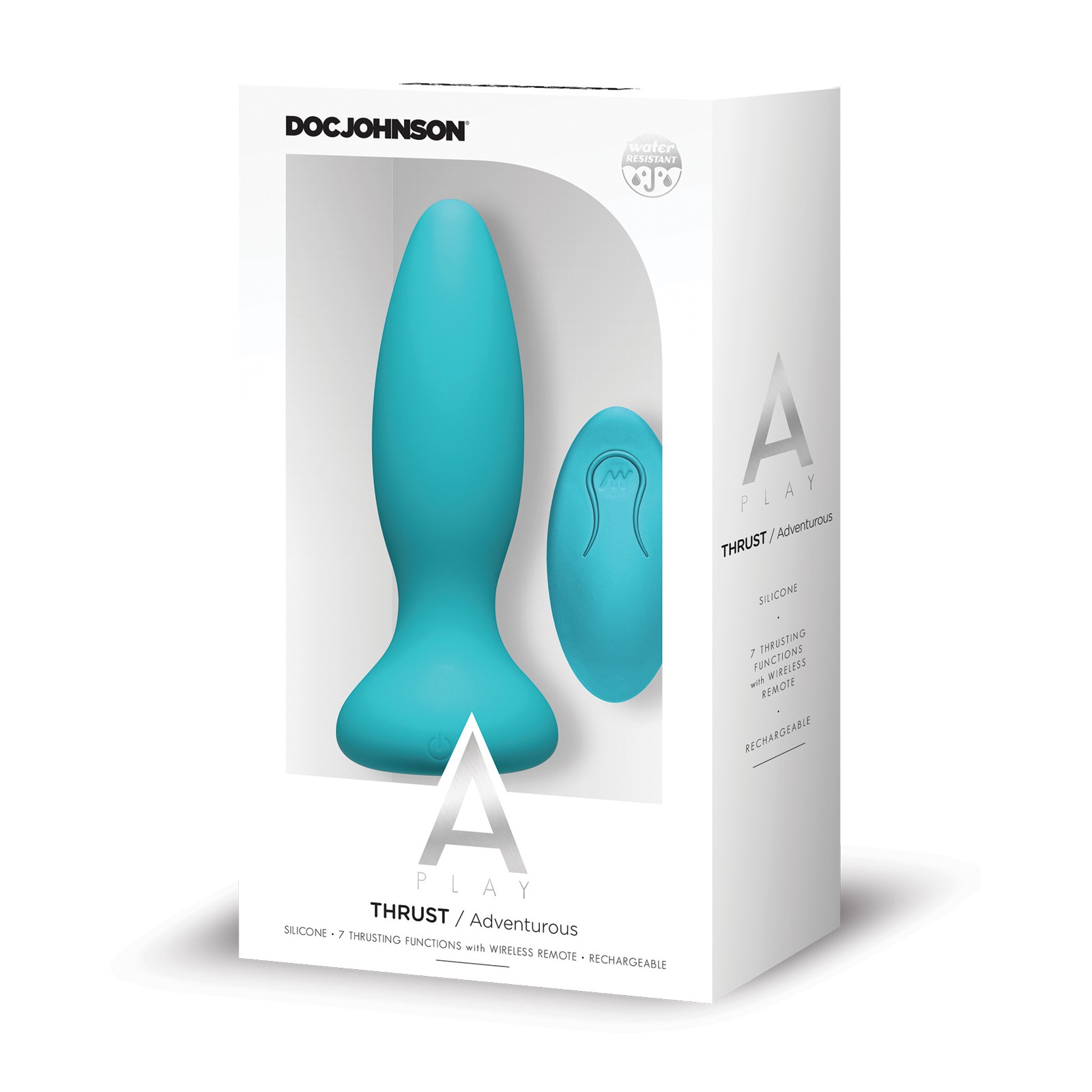 Plug Anal de Silicona Recargable con Control Remoto - Teal Plug Anal de Silicona Recargable con Control Remoto - Teal