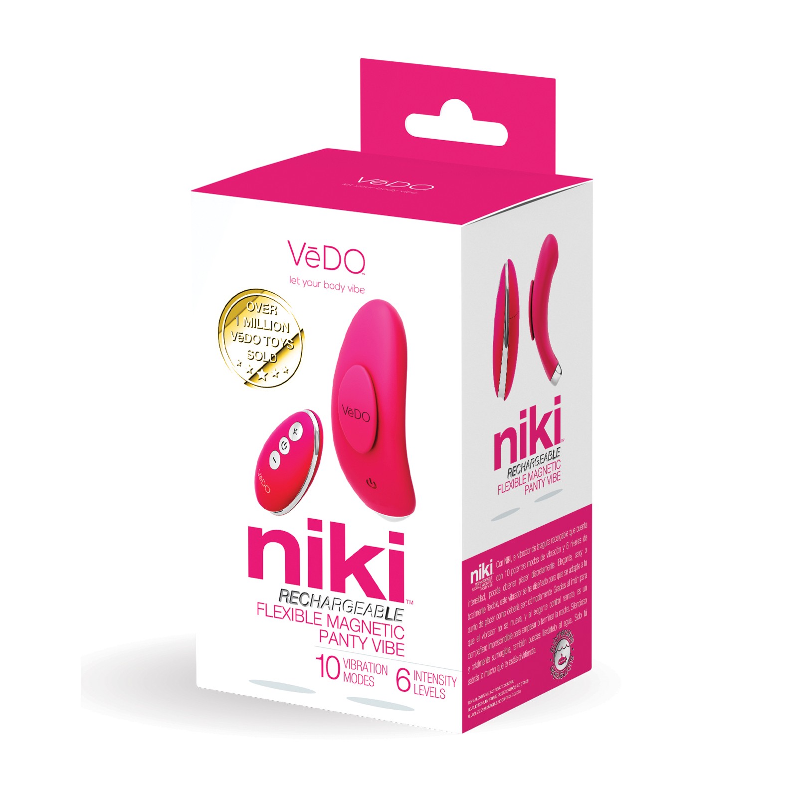 VeDO Niki Rechargeable Panty Vibe Foxy Pink VeDO Niki Rechargeable Panty Vibe Foxy Pink