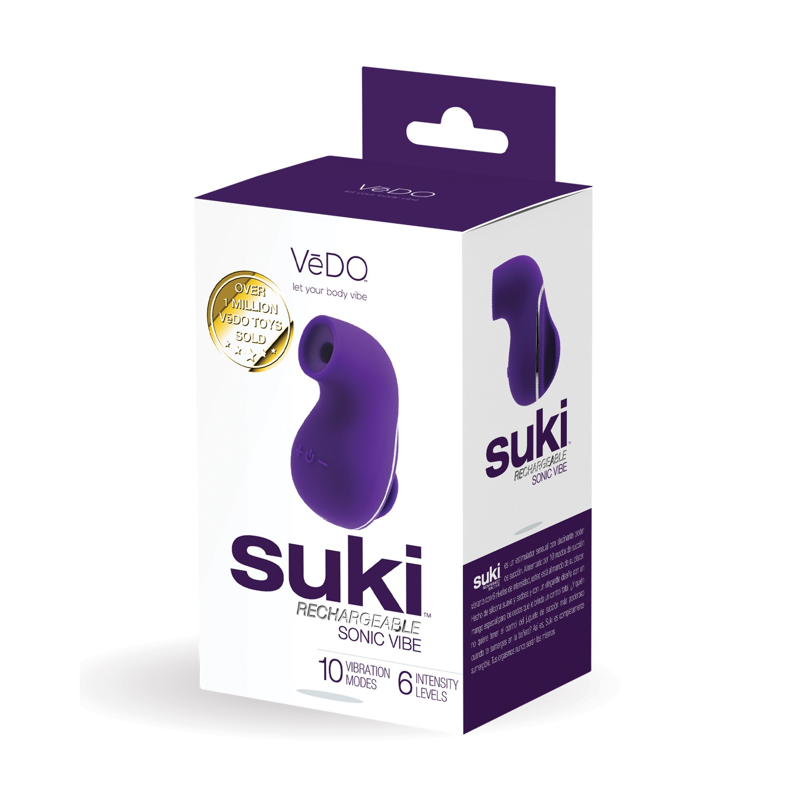 VeDO Suki Rechargeable Vibrating Sucker Deep Purple VeDO Suki Rechargeable Vibrating Sucker Deep Purple