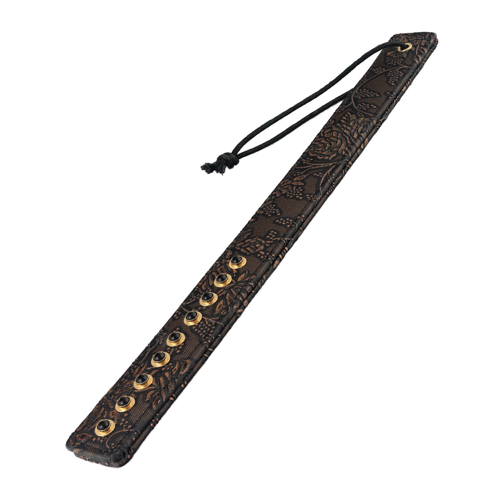 Spartacus Paddle with Gems - Brown Floral Print Spartacus Paddle with Gems - Brown Floral Print