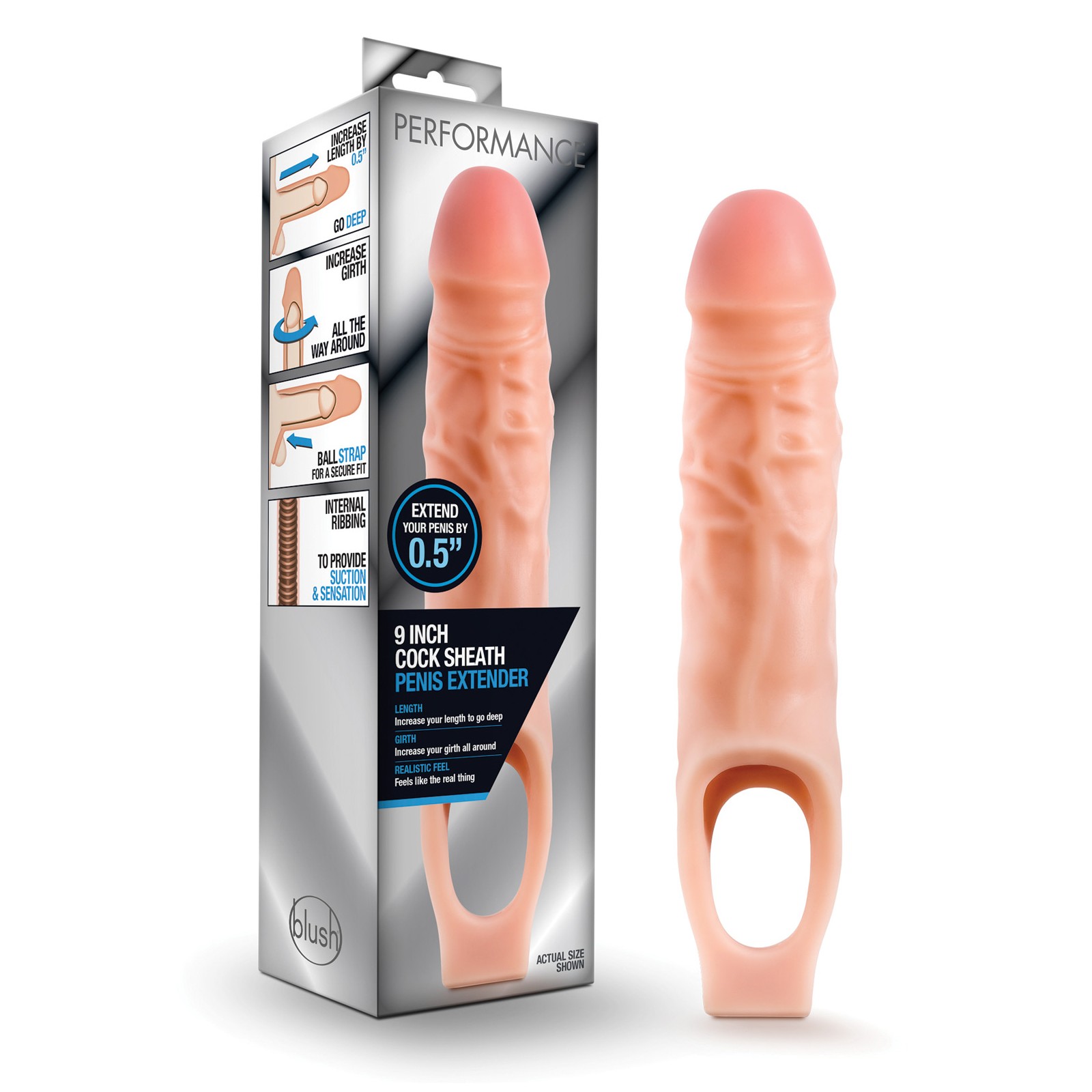 Blush Performance 9 Inch Cock Sheath Blush Performance 9 Inch Cock Sheath