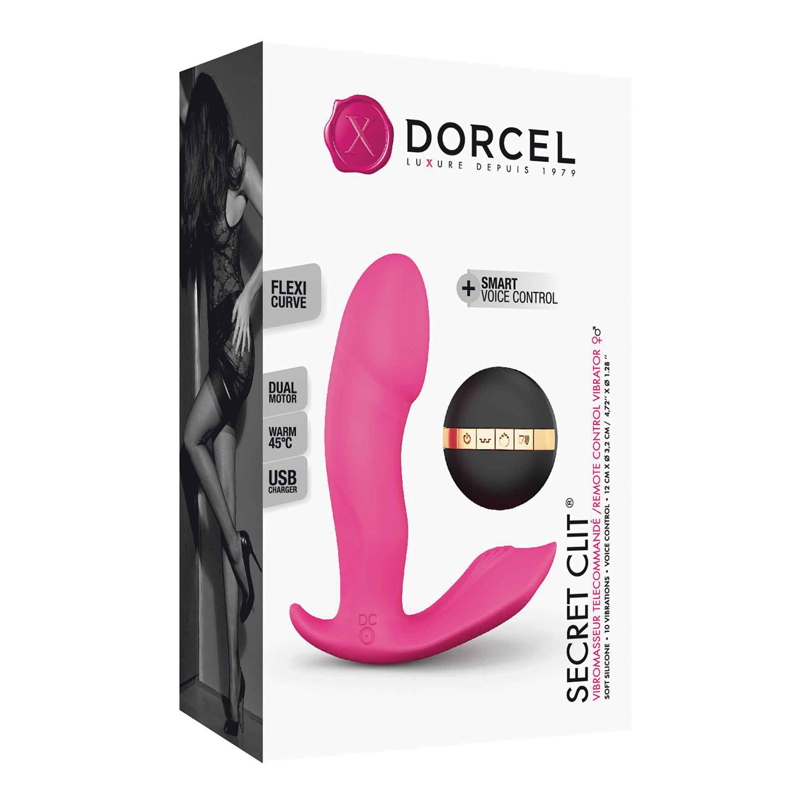 Estimulador Dual Dorcel Secret Clit con Calor y Control por Voz Estimulador Dual Dorcel Secret Clit con Calor y Control por Voz