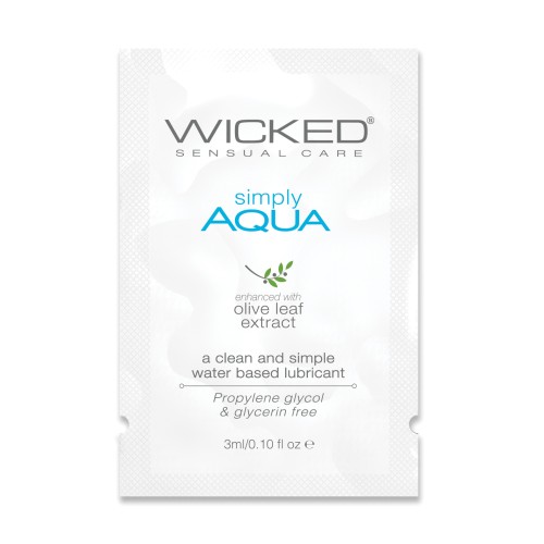 Lubricante a Base de Agua Wicked Sensual Care Simply Aqua 0.1 oz