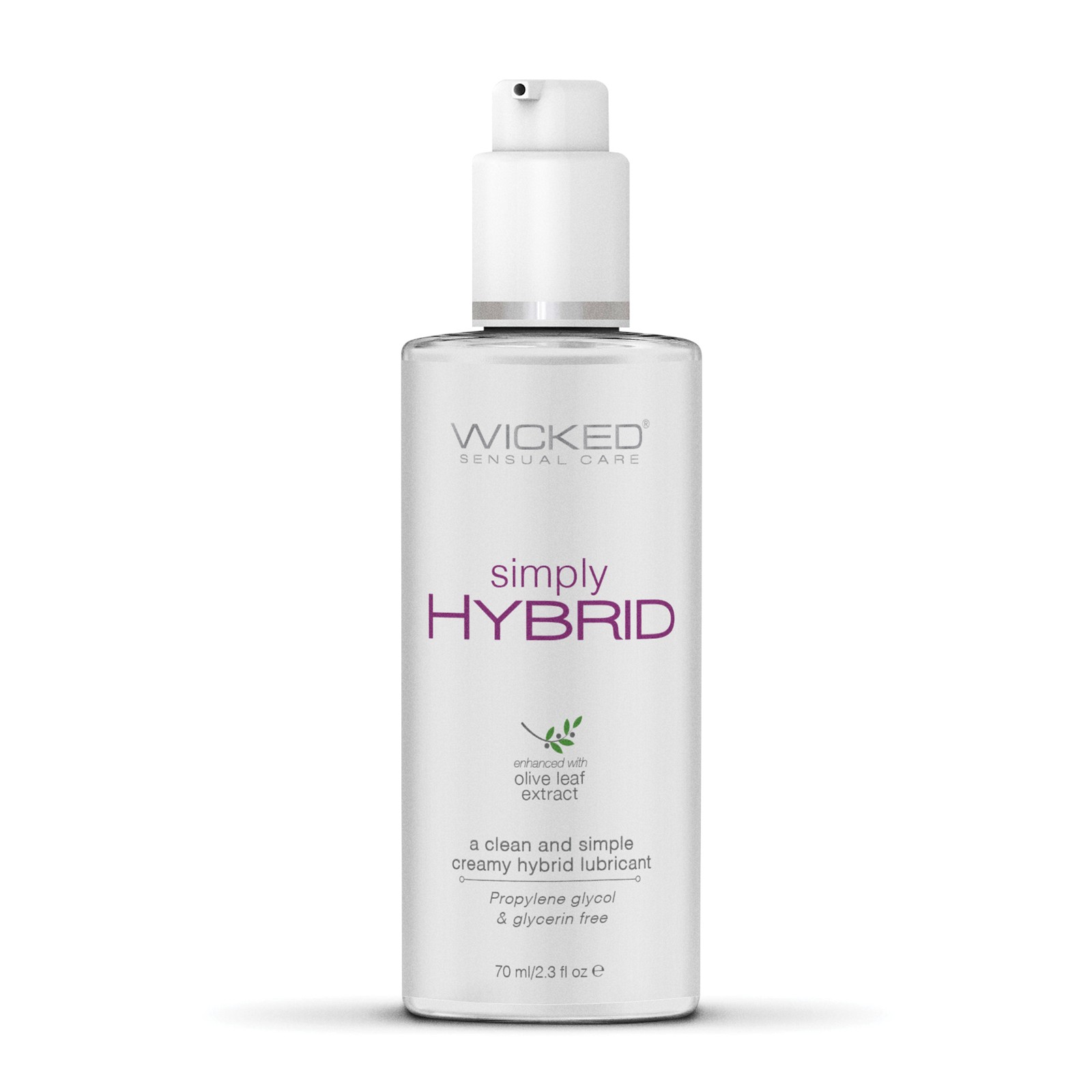 Wicked Sensual Care Simply Hybrid Lubricant 2.3 oz Wicked Sensual Care Simply Hybrid Lubricant 2.3 oz