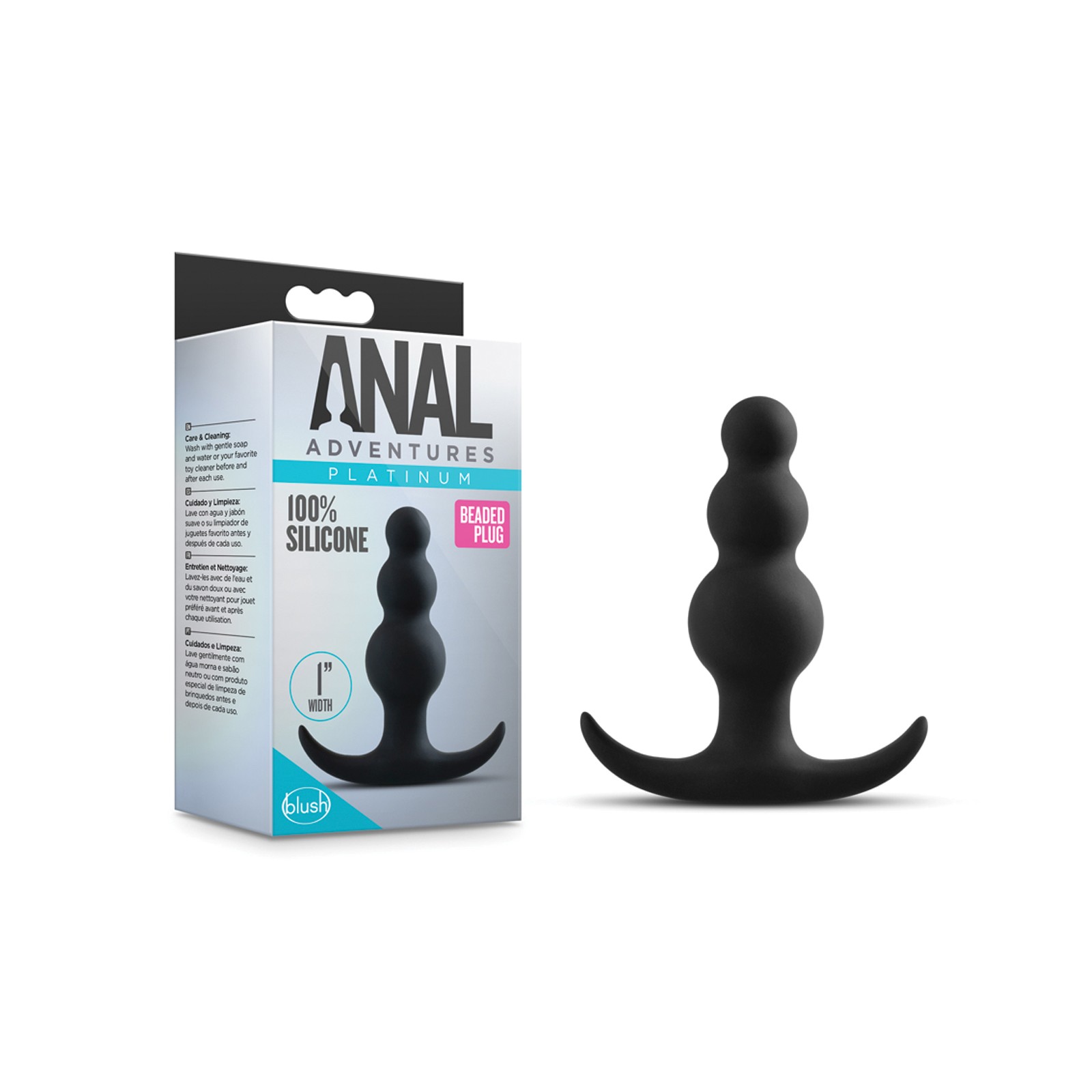 Black Beaded Anal Plug - Blush Black Beaded Anal Plug - Blush