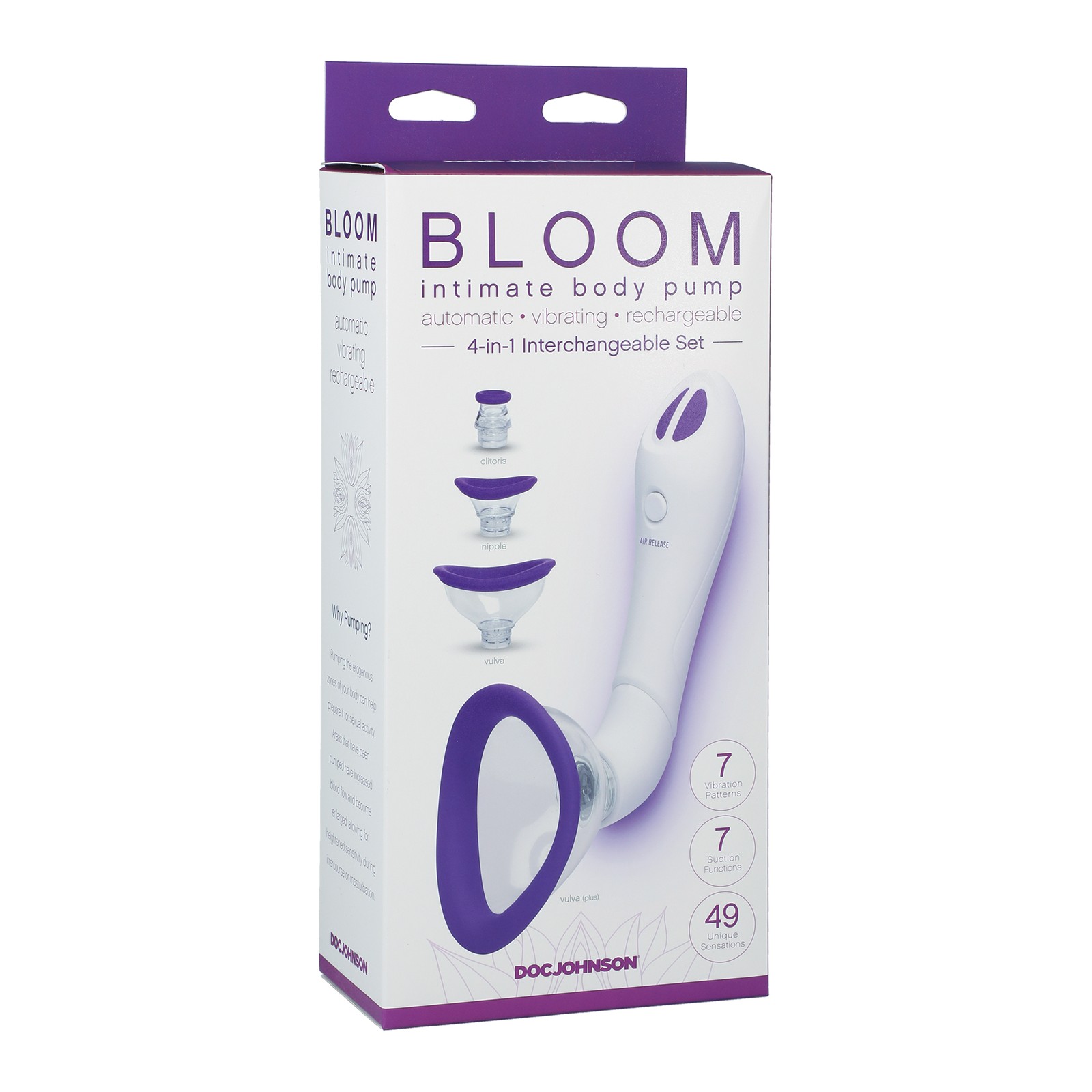 Bloom Intimate Body Automatic Pump Purple/White Bloom Intimate Body Automatic Pump Purple/White