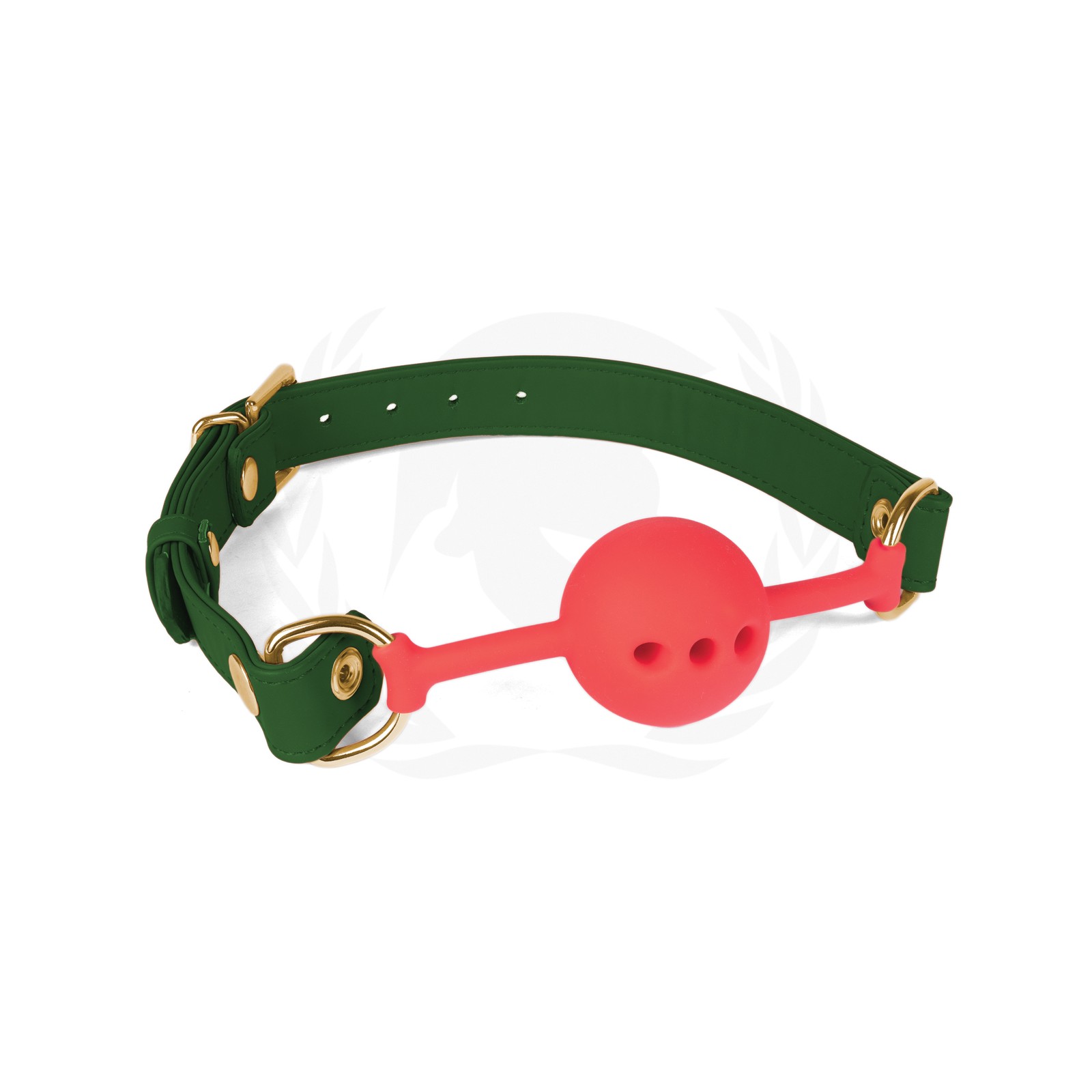 Gag de Silicona Spartacus Correas PU Verdes Gag de Silicona Spartacus Correas PU Verdes