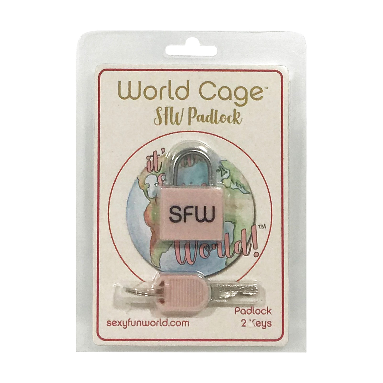Candado SFW World Cage con 2 Llaves Candado SFW World Cage con 2 Llaves