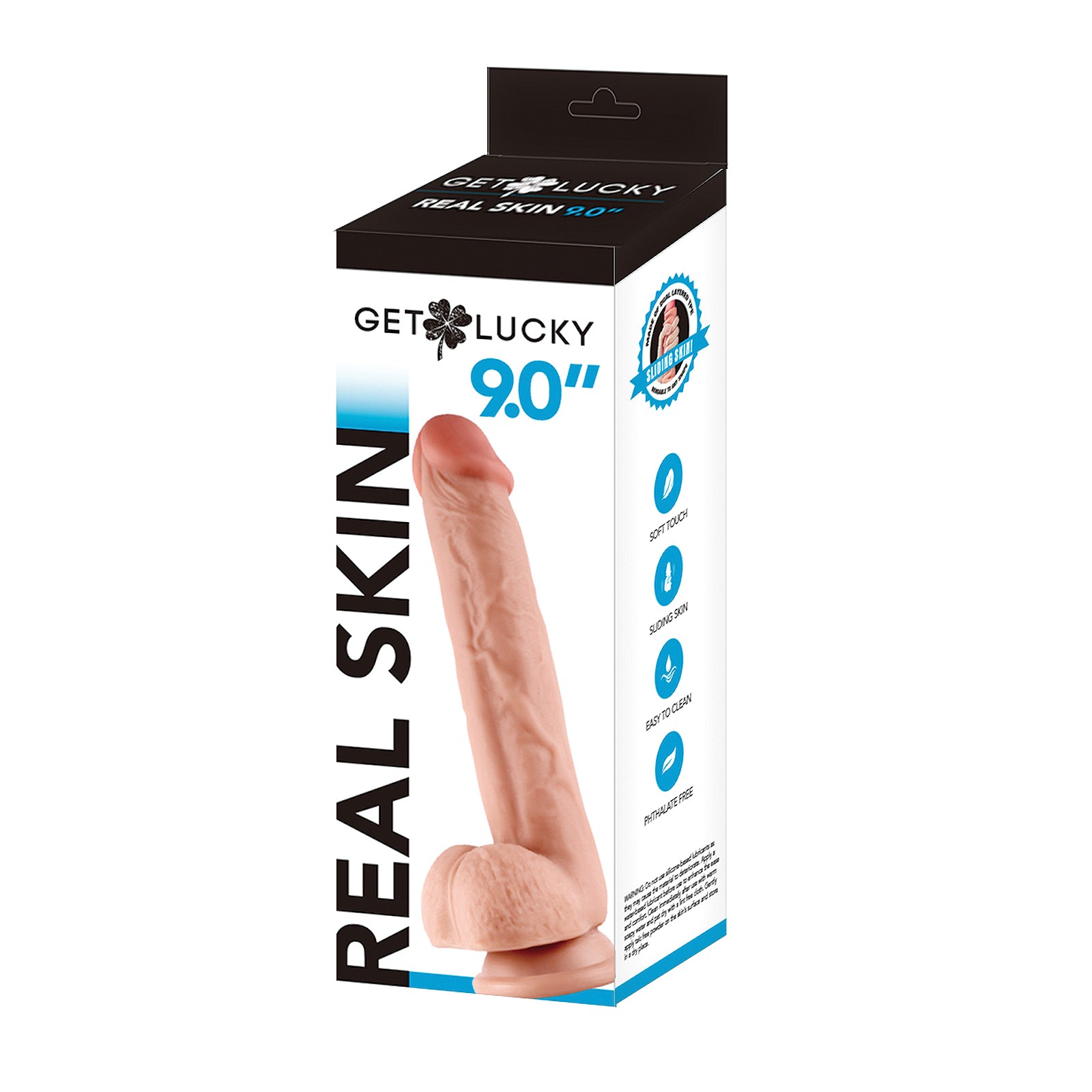 Get Lucky 9 Inch Real Skin Series - Flesh Get Lucky 9 Inch Real Skin Series - Flesh