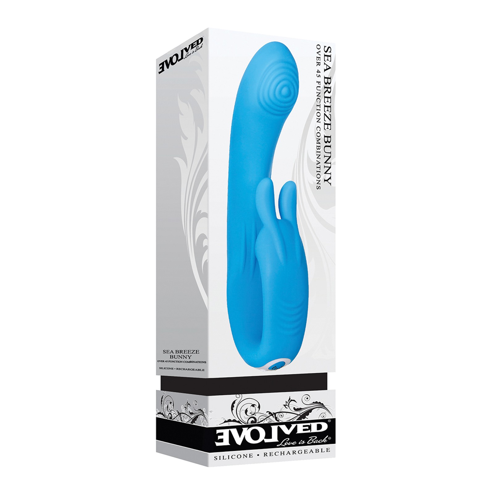 Evolved Sea Breeze Bunny Recargable Doble Estimulación - Azul Evolved Sea Breeze Bunny Recargable Doble Estimulación - Azul