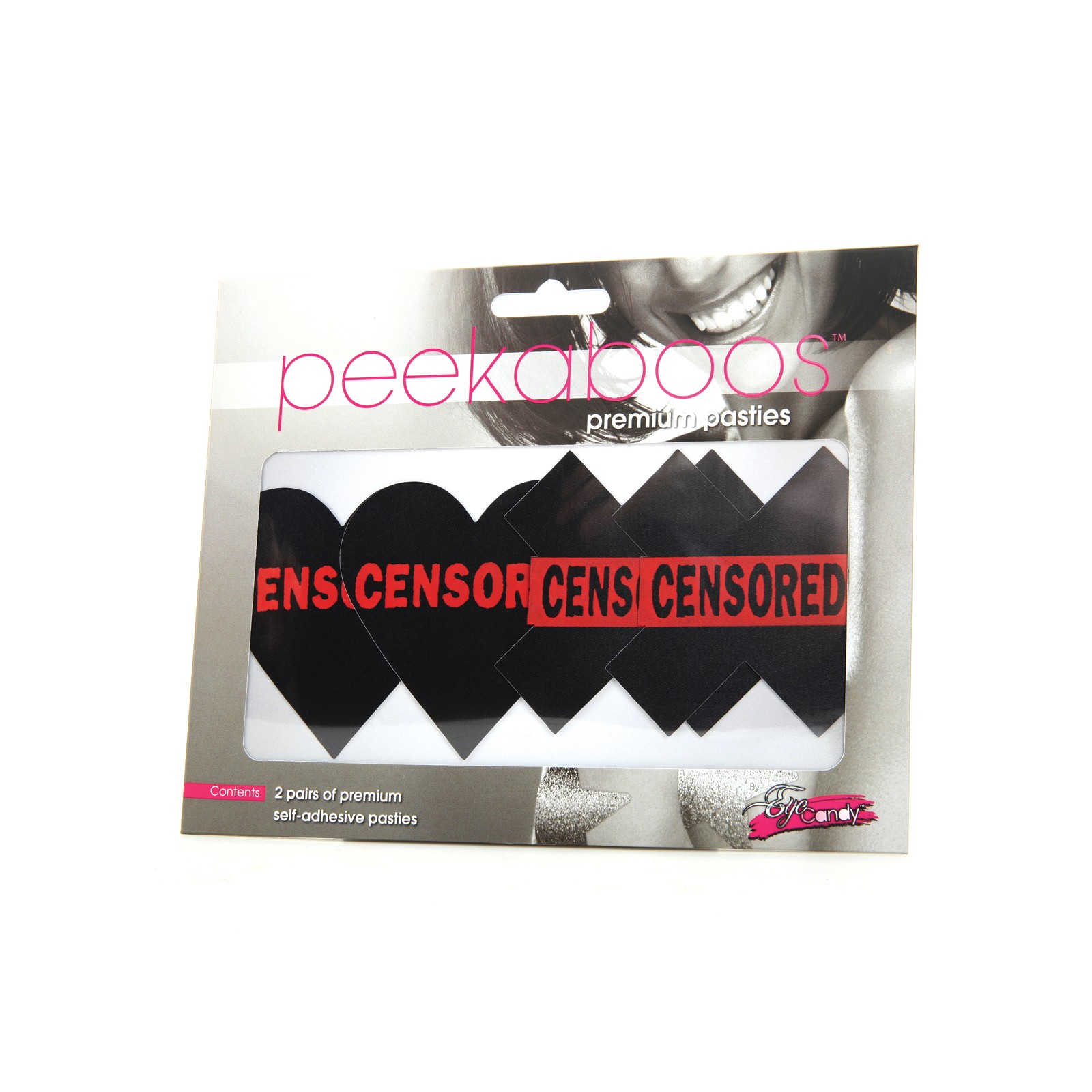Peekaboos Premium Pasties Censored Hearts X Pack of 2 Peekaboos Premium Pasties Censored Hearts X Pack of 2