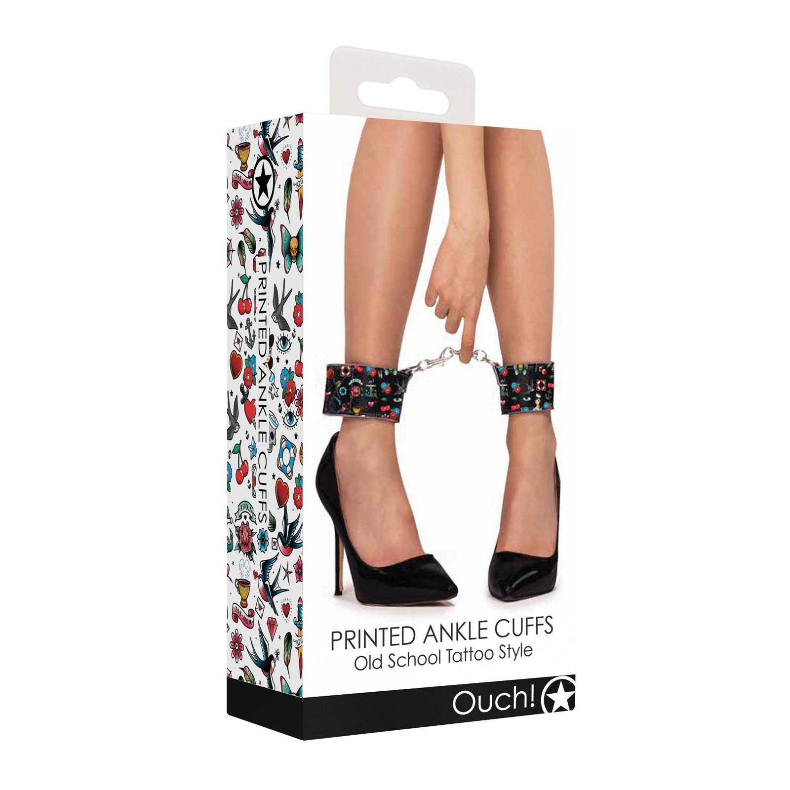 Old School Tattoo Style Printed Ankle Cuffs Old School Tattoo Style Printed Ankle Cuffs