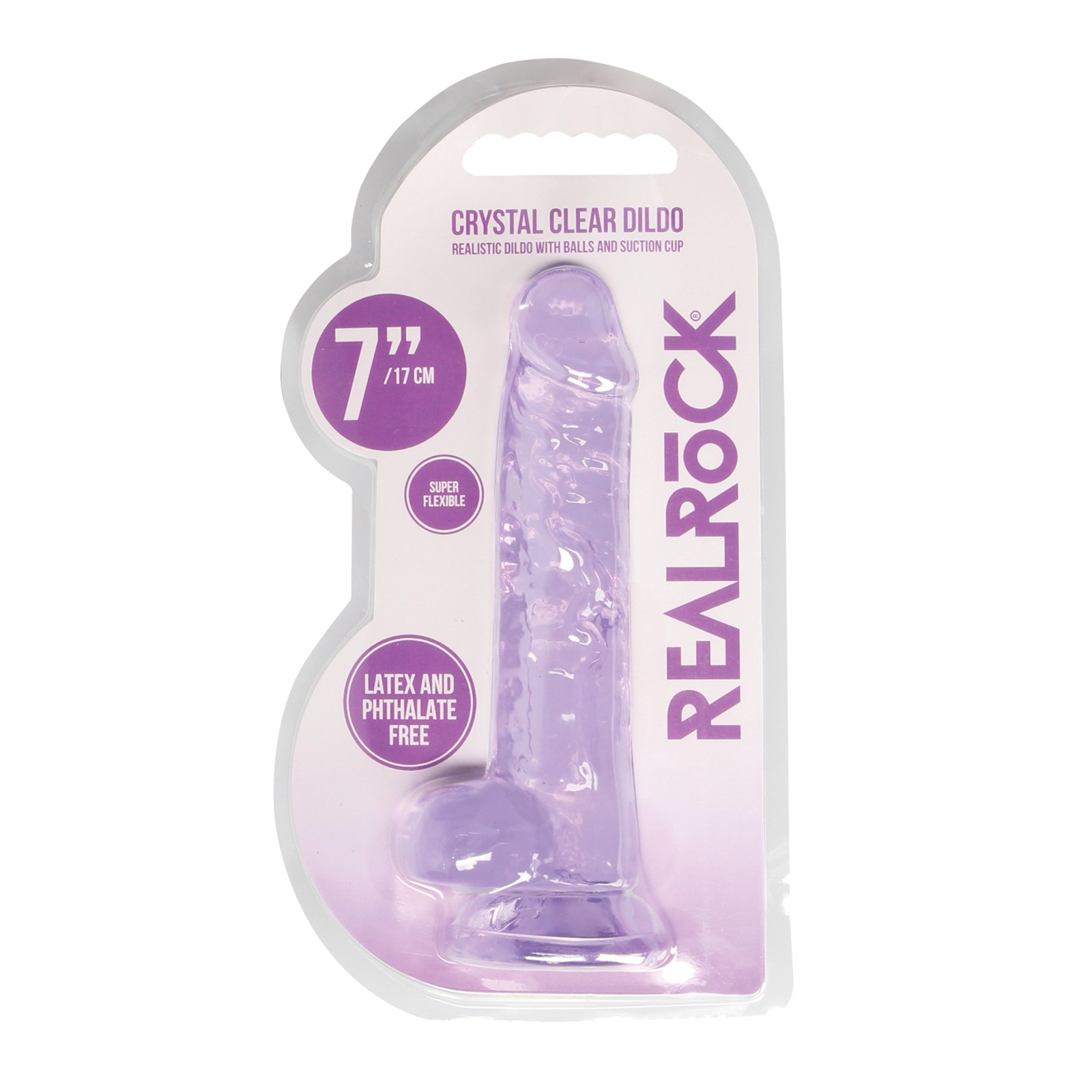 Dildo RealRock de 7 Pulgadas con Testículos Dildo RealRock de 7 Pulgadas con Testículos