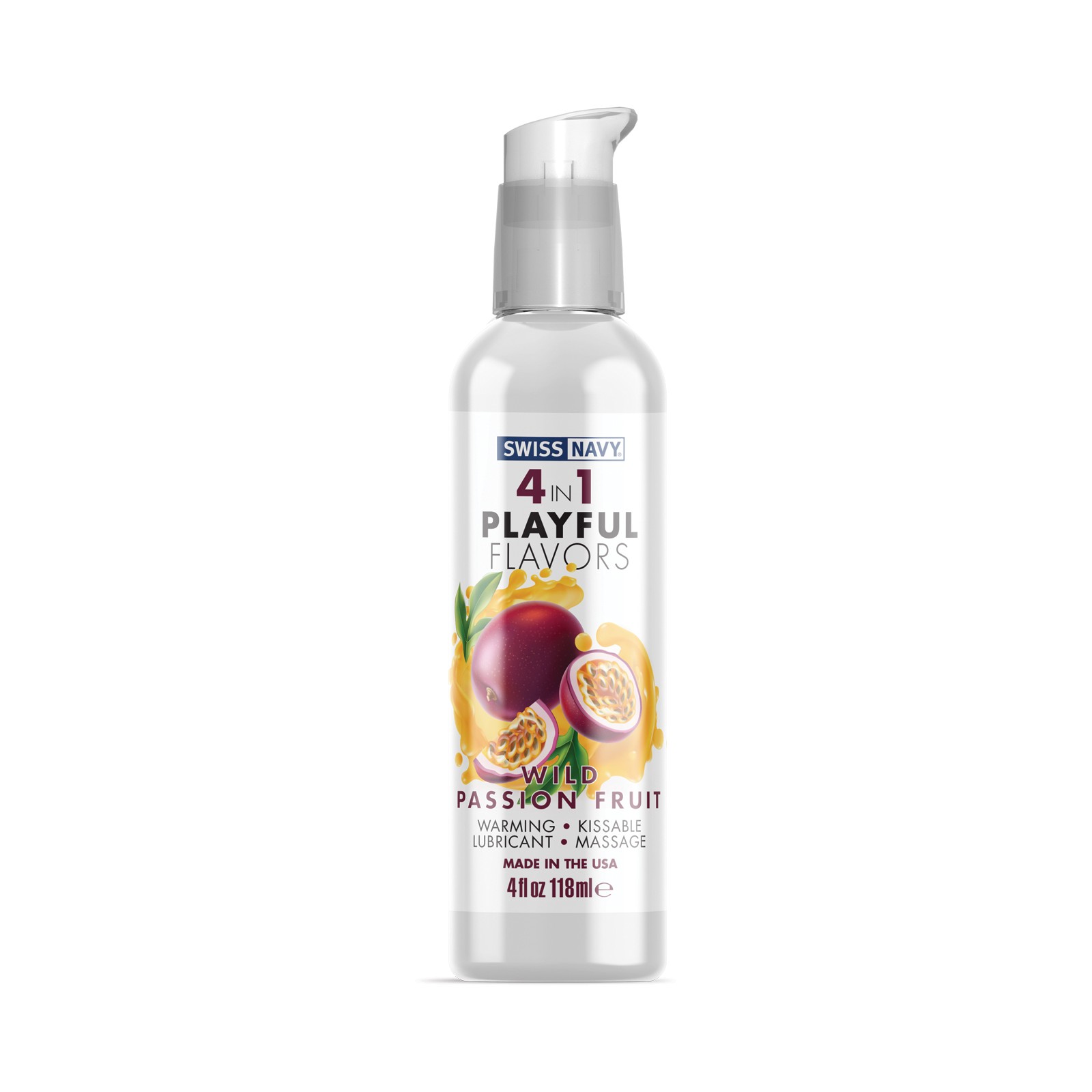Swiss Navy 4 in 1 Wild Passion Fruit - Sensational Flavor Swiss Navy 4 in 1 Wild Passion Fruit - Sensational Flavor