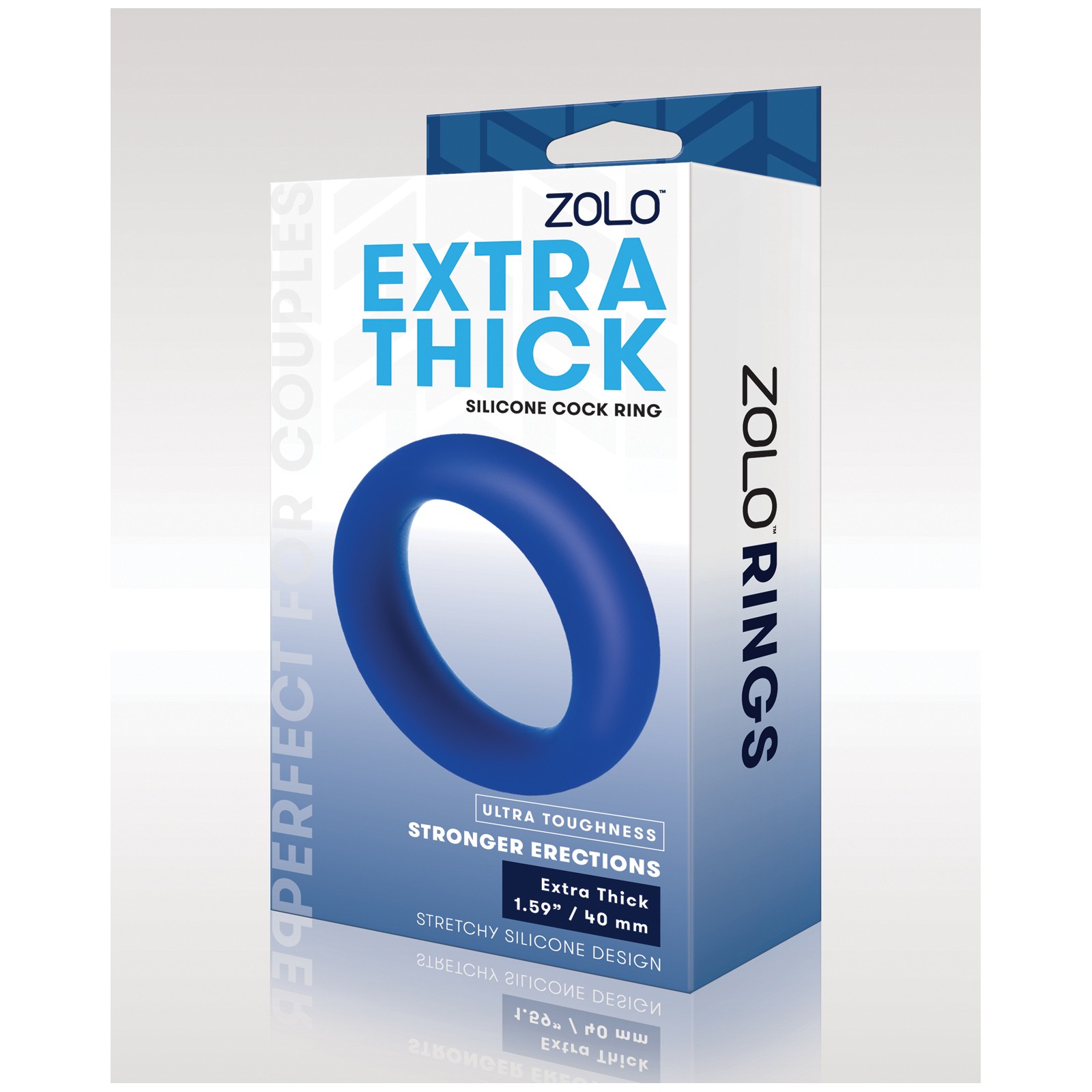 Anillo para Pene de Silicona Extra Gruesa ZOLO Azul Anillo para Pene de Silicona Extra Gruesa ZOLO Azul