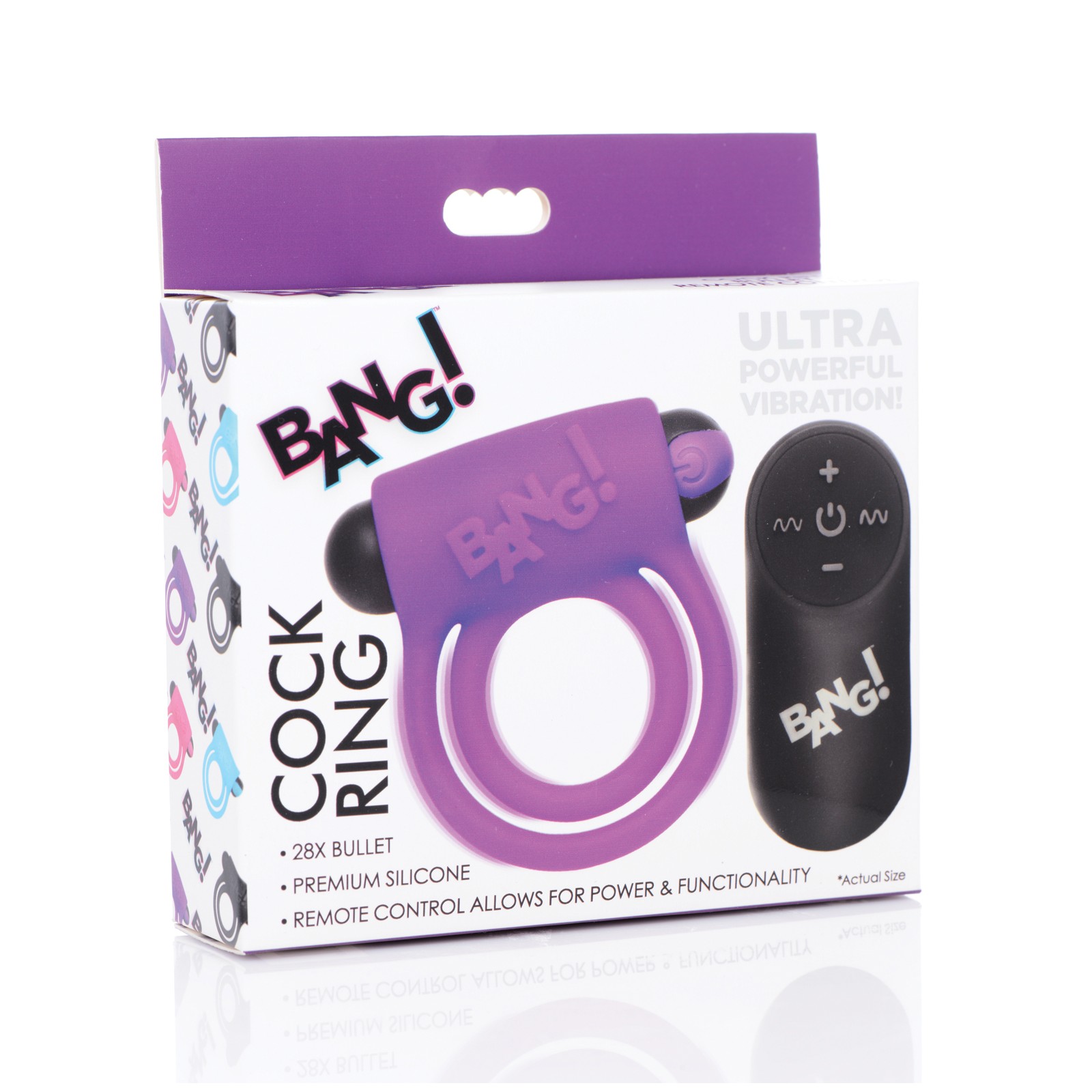 Bang! Vibrating Cock Ring with Bullet Bang! Vibrating Cock Ring with Bullet