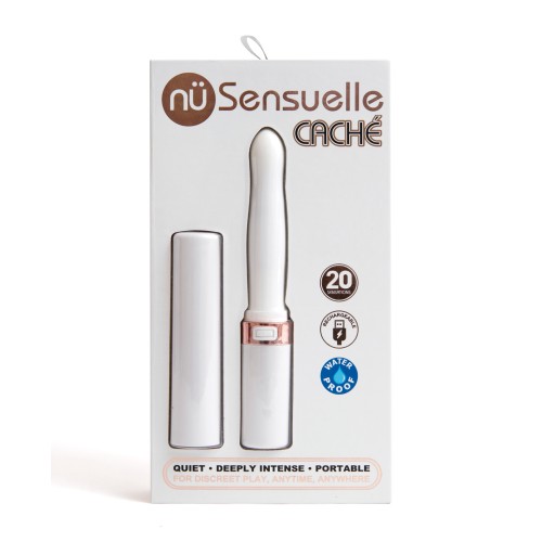 Nu Sensuelle Cache Vibrador de Barra Blanco