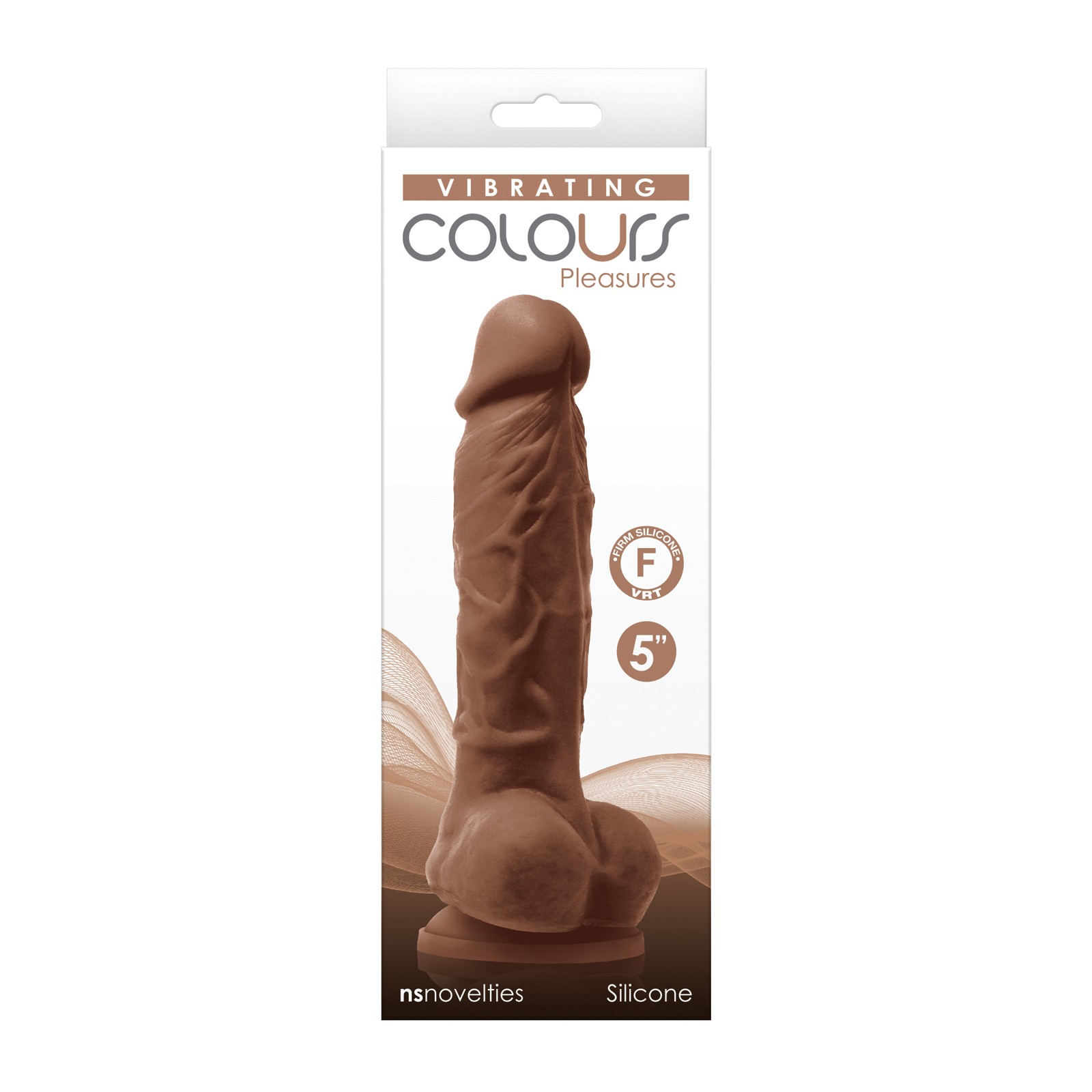 Dildo Vibrador Colours Pleasures 5" - Marrón Dildo Vibrador Colours Pleasures 5" - Marrón