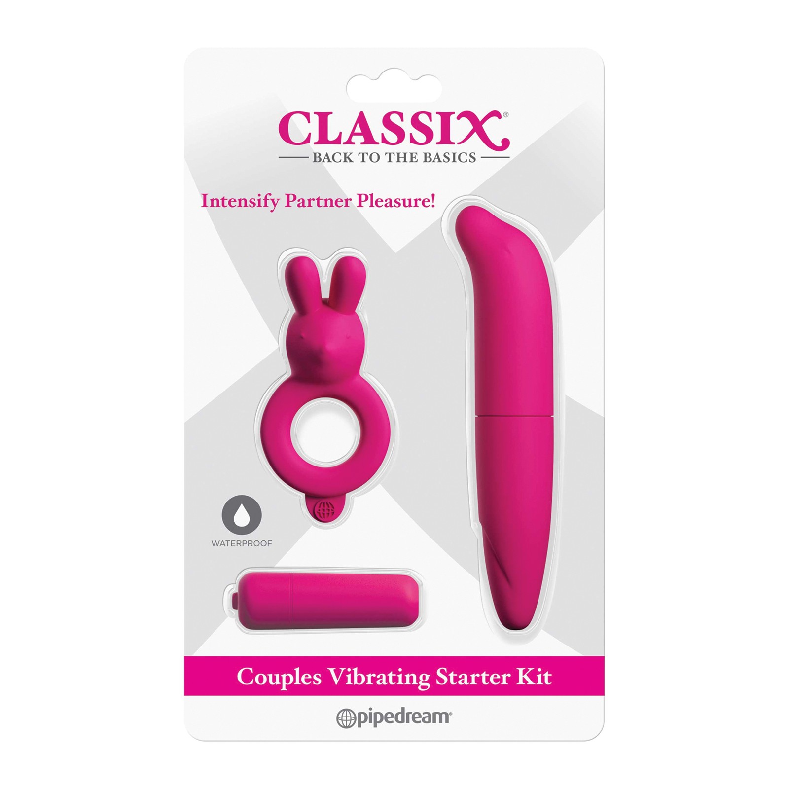 Classix Kit Inicial Vibrante para Parejas - Rosa Classix Kit Inicial Vibrante para Parejas - Rosa