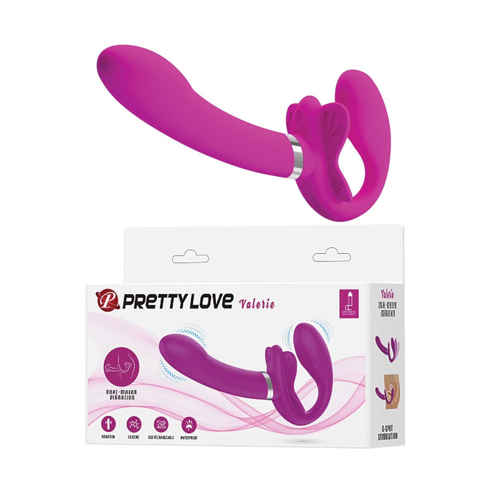 Strap-On Vibrador Sin Arnés Pretty Love Valerie Strap-On Vibrador Sin Arnés Pretty Love Valerie