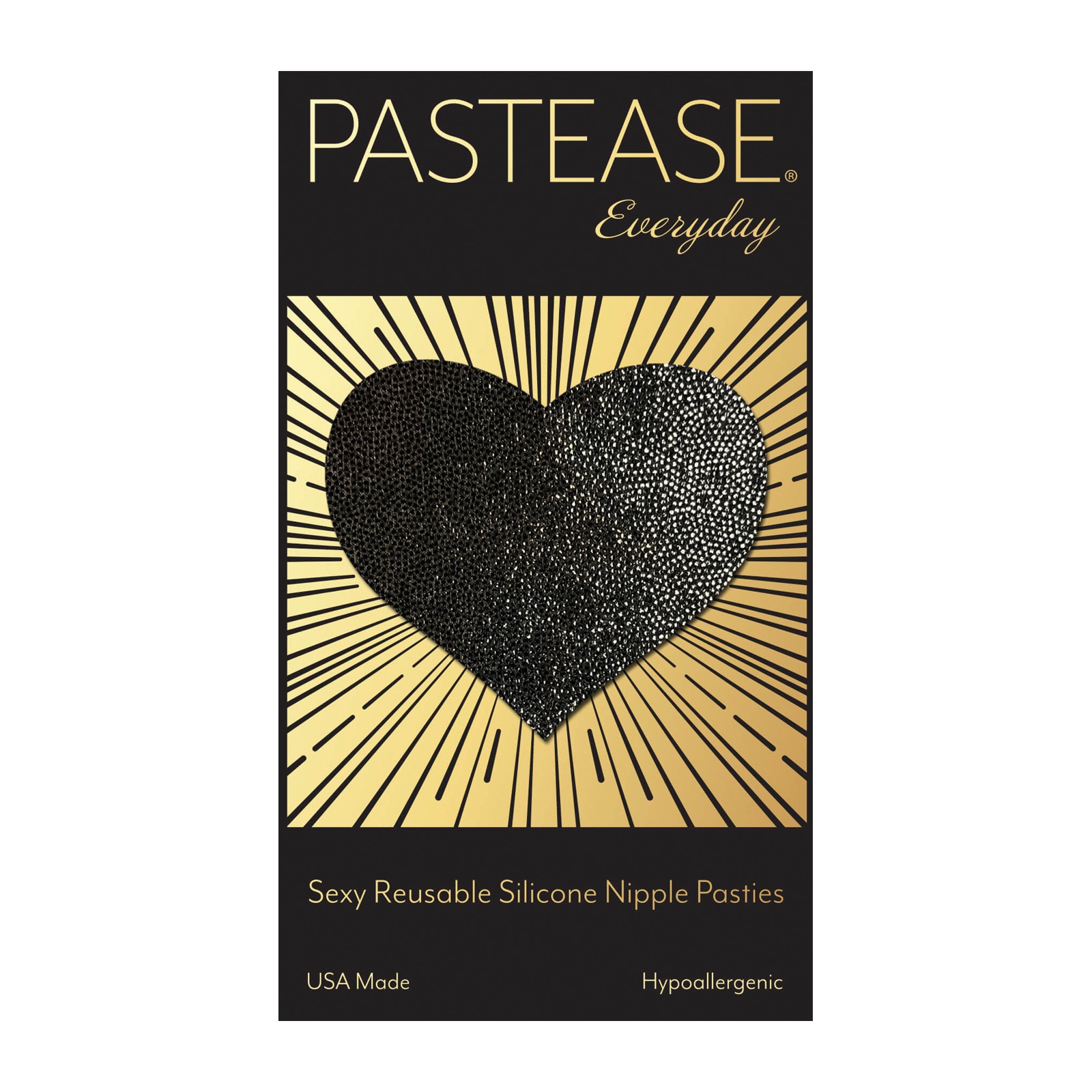Pastease Reusable Liquid Heart - Black O/S Pastease Reusable Liquid Heart - Black O/S