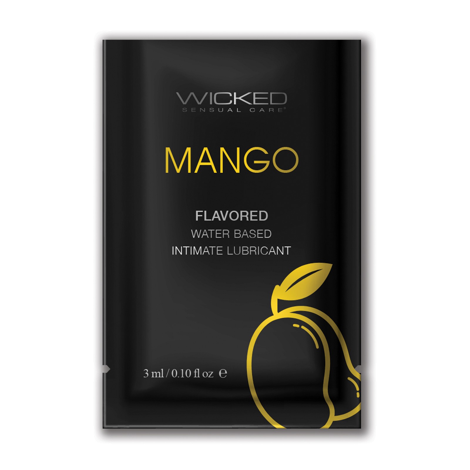 Lubricante a Base de Agua Wicked Sensual Care Mango 0.1 oz Lubricante a Base de Agua Wicked Sensual Care Mango 0.1 oz