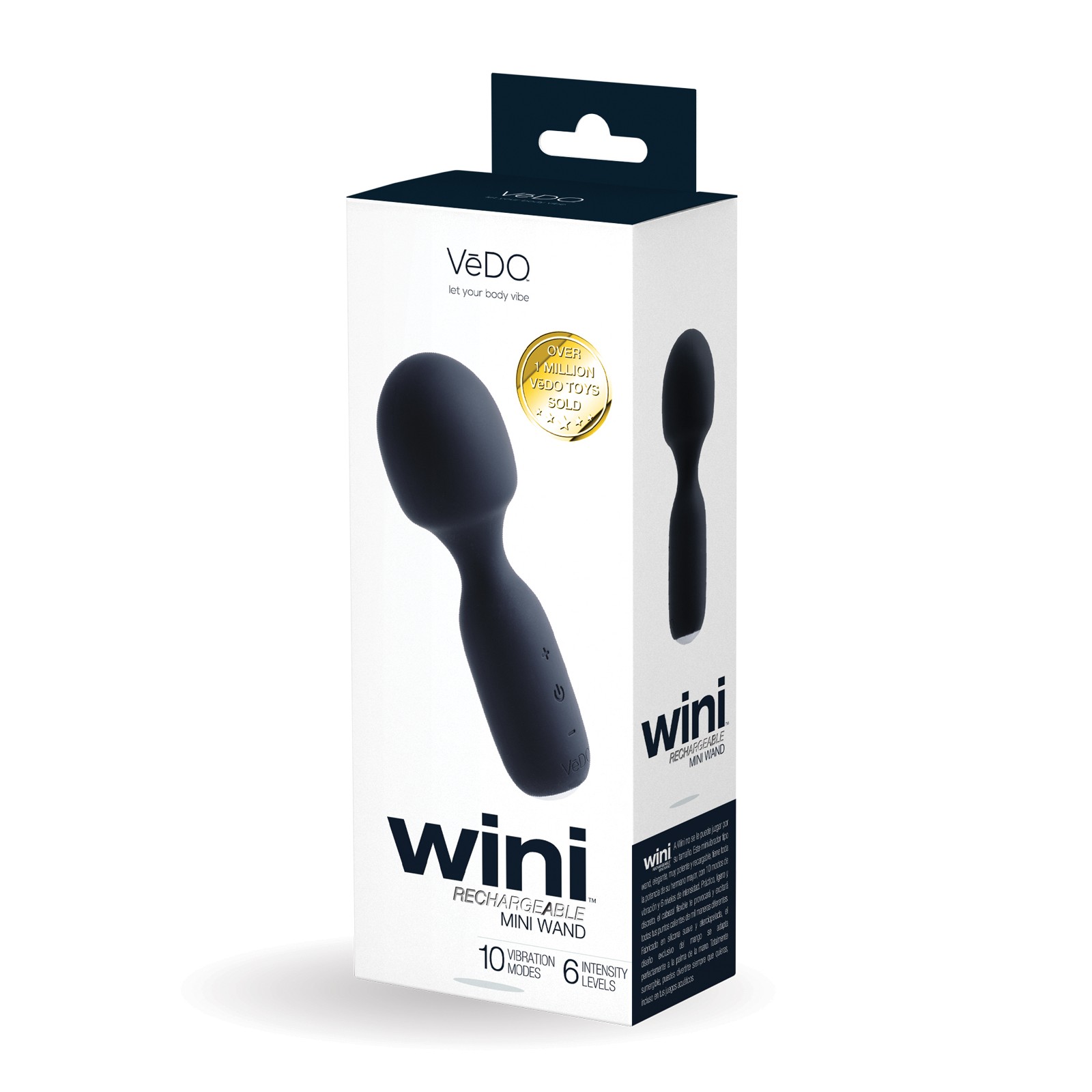 VeDO Wini Rechargeable Mini Wand Black VeDO Wini Rechargeable Mini Wand Black